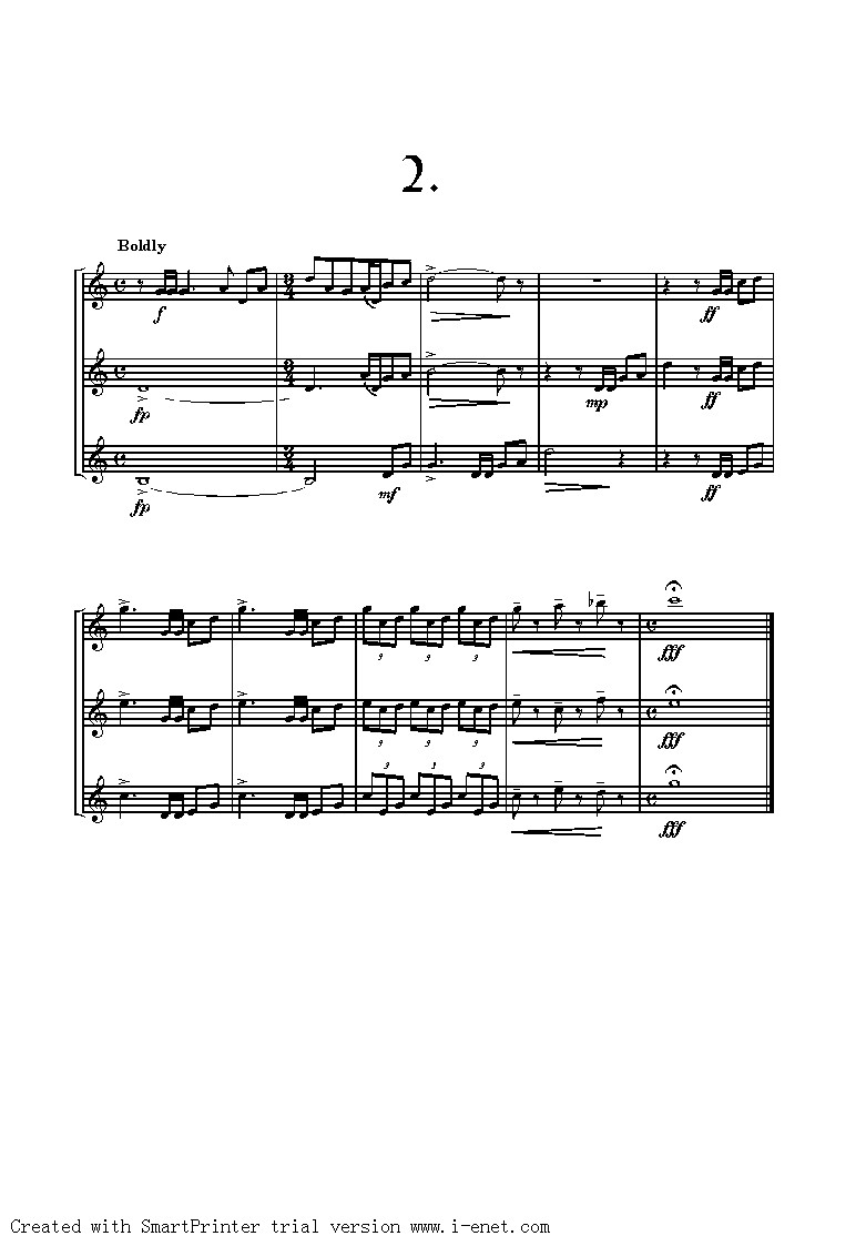 Three Fanfares其它曲谱（图2）