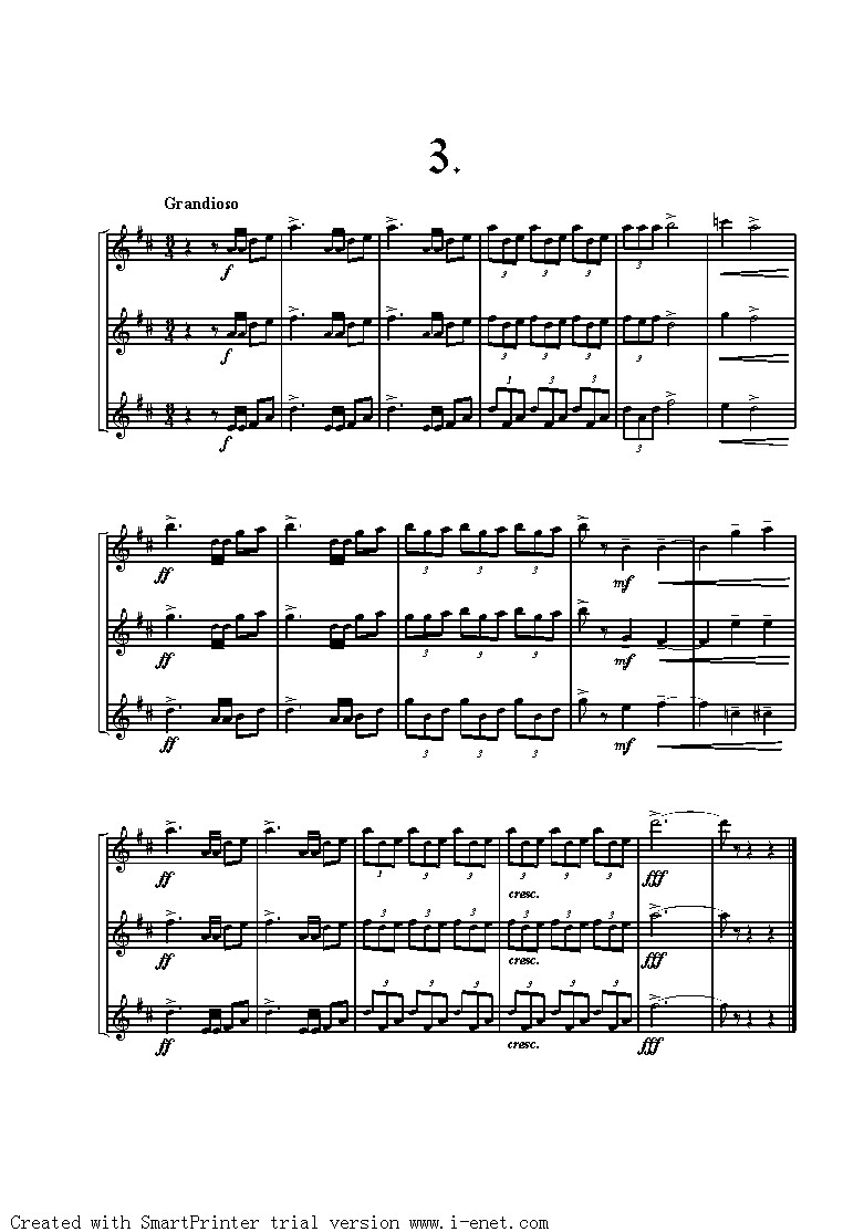 Three Fanfares其它曲谱（图3）