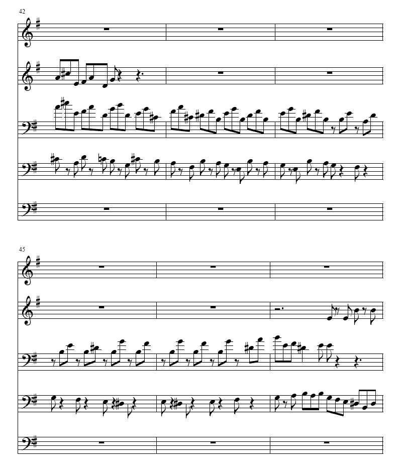 Ｇ大调赋格曲(铜管五重奏)其它曲谱（图7）