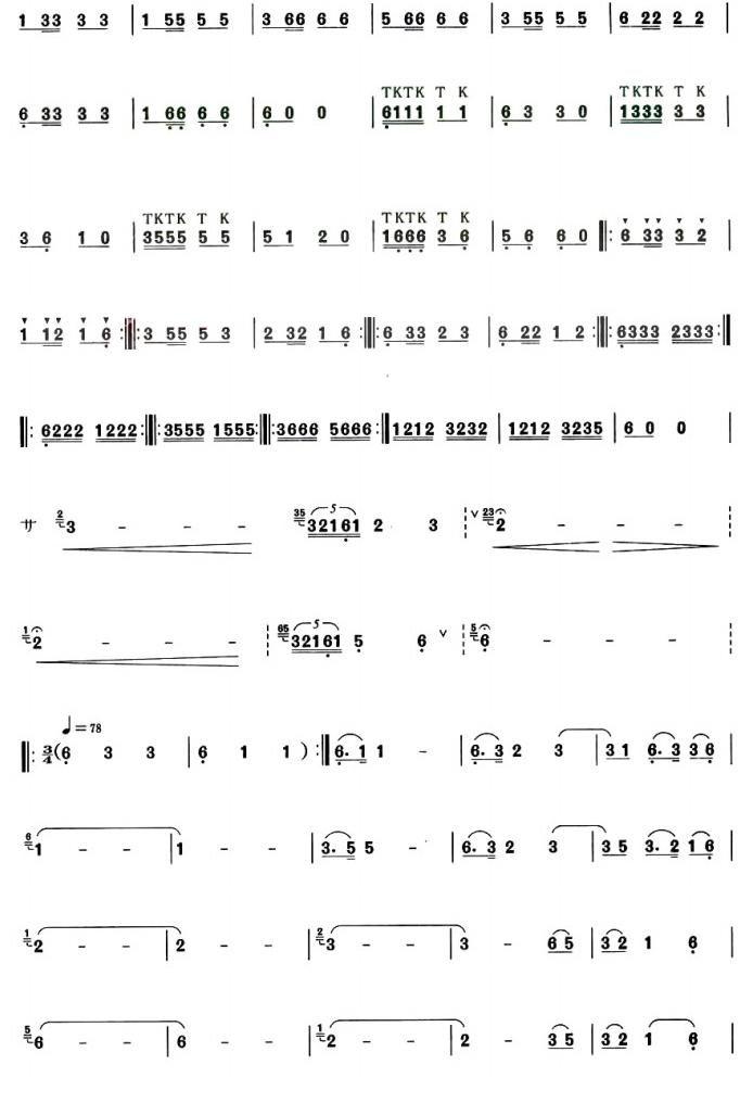 伐木变奏曲（葫芦丝谱）其它曲谱（图2）