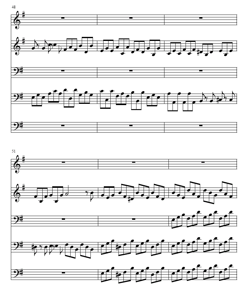 Ｇ大调赋格曲(铜管五重奏)其它曲谱（图8）