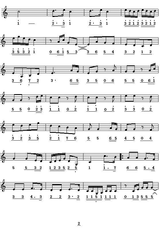 步步高（民乐名曲主旋律谱）其它曲谱（图2）