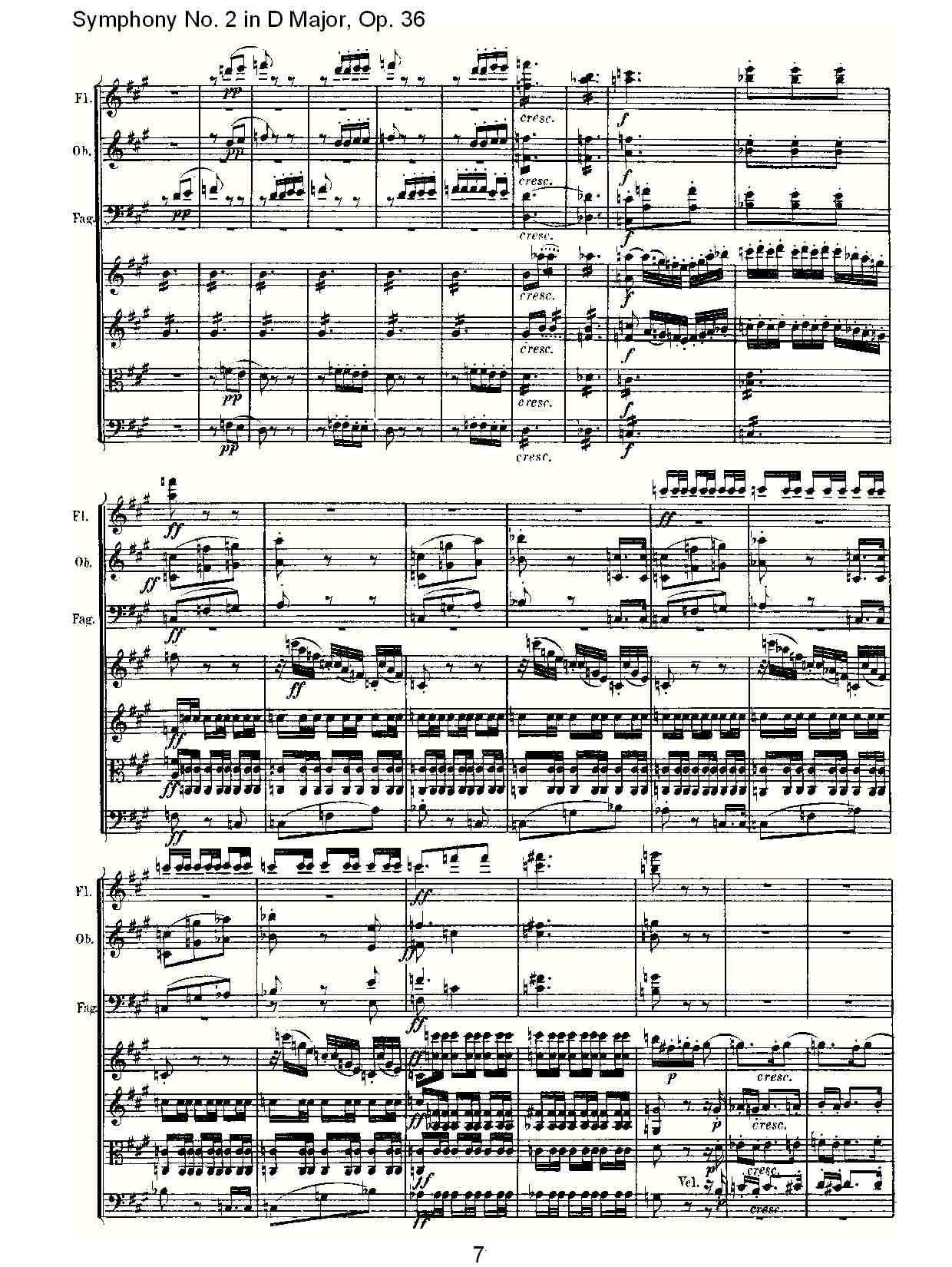 D大调第二交响曲 Op.36 第二乐章其它曲谱（图8）