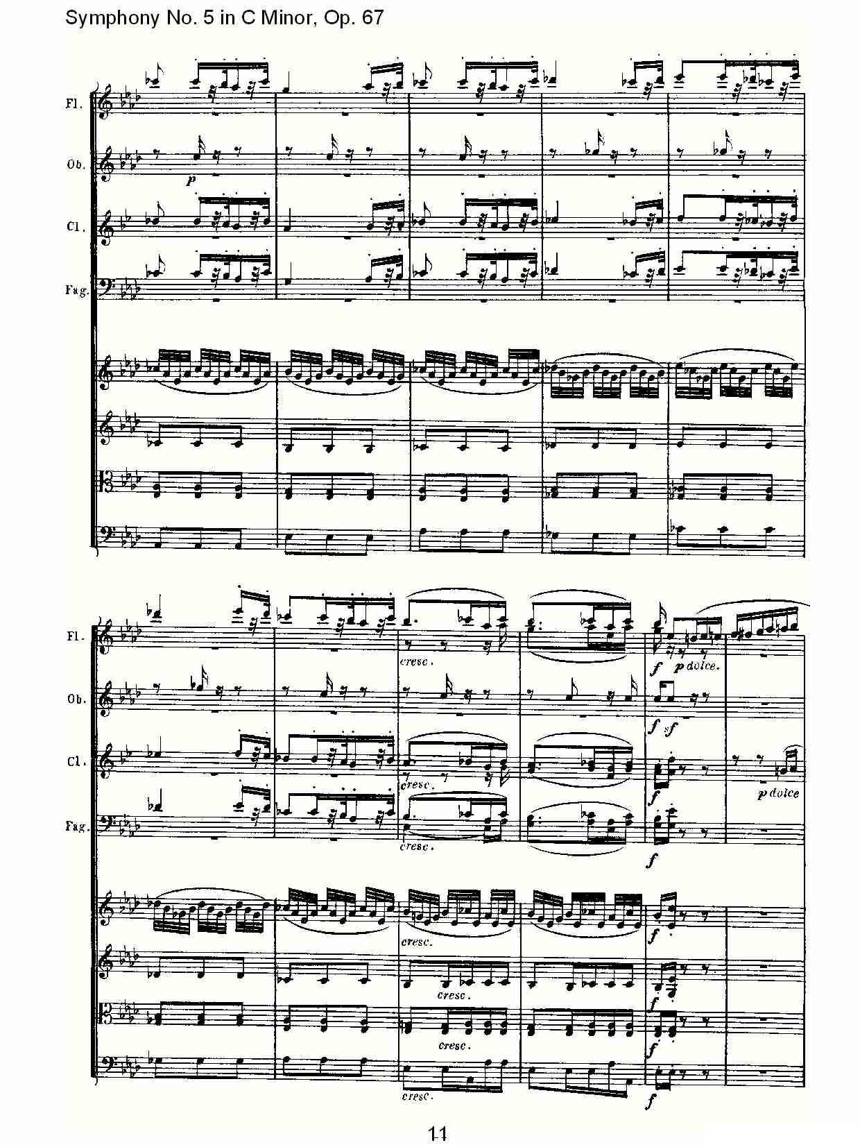 C小调第五交响曲 Op.67第二乐章其它曲谱（图11）