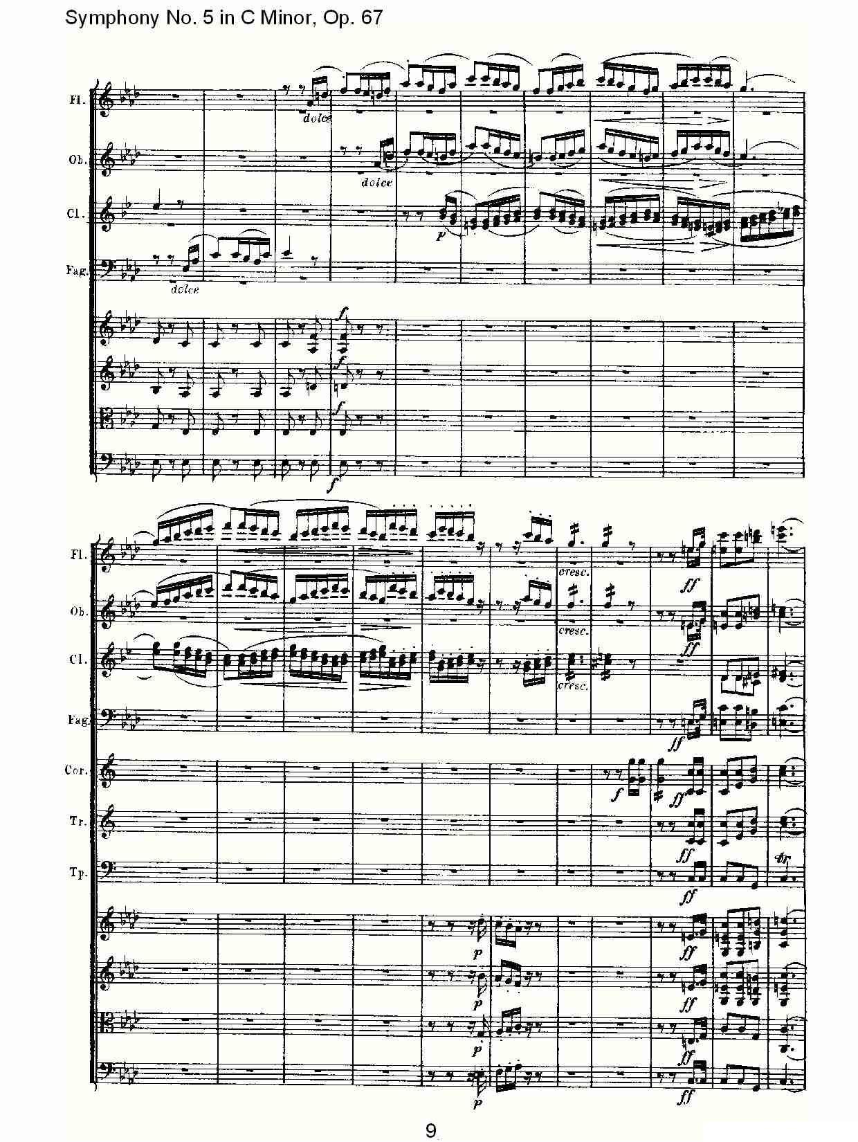 C小调第五交响曲 Op.67第二乐章其它曲谱（图9）