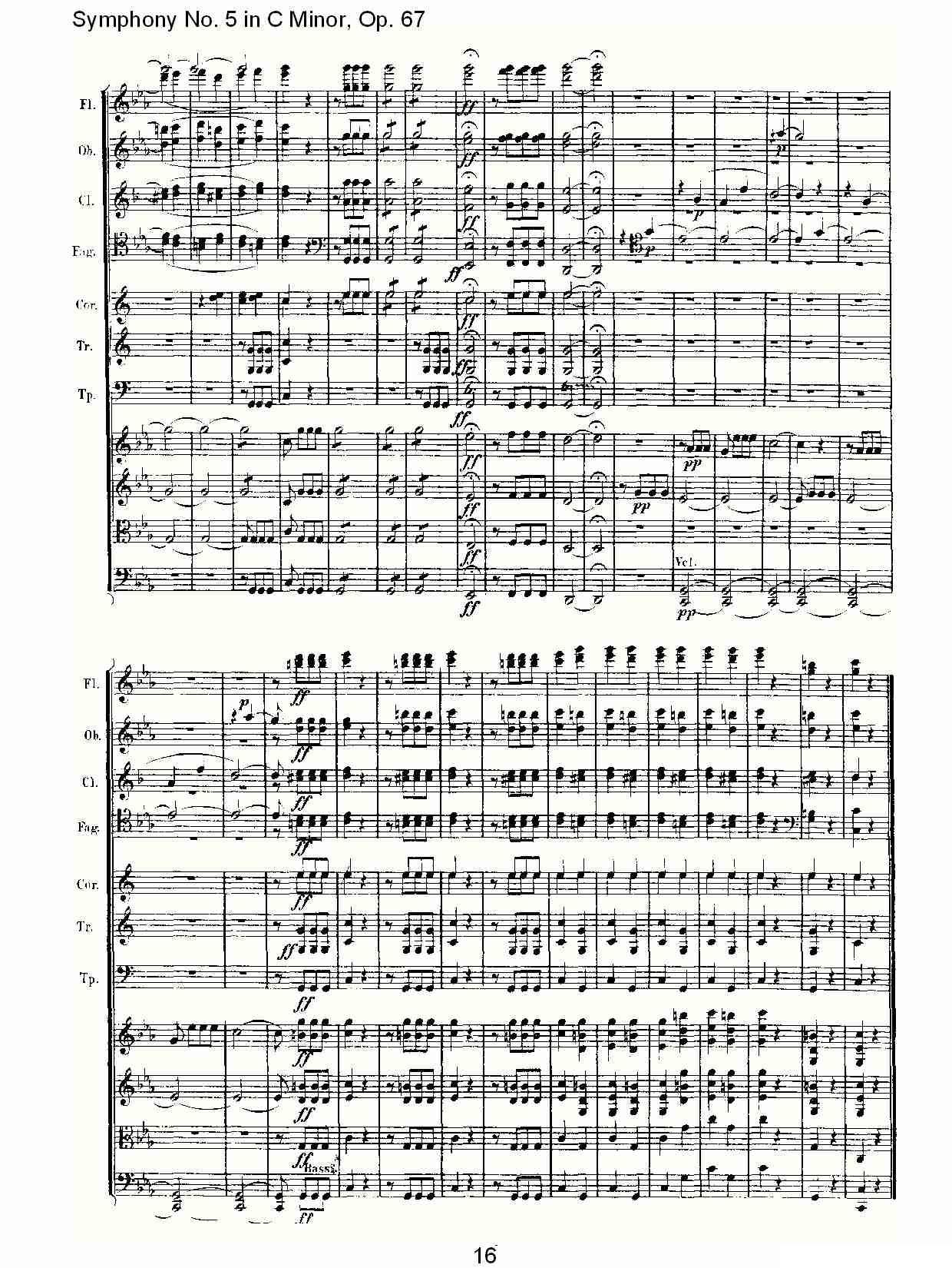C小调第五交响曲 Op.67第一乐章其它曲谱（图16）