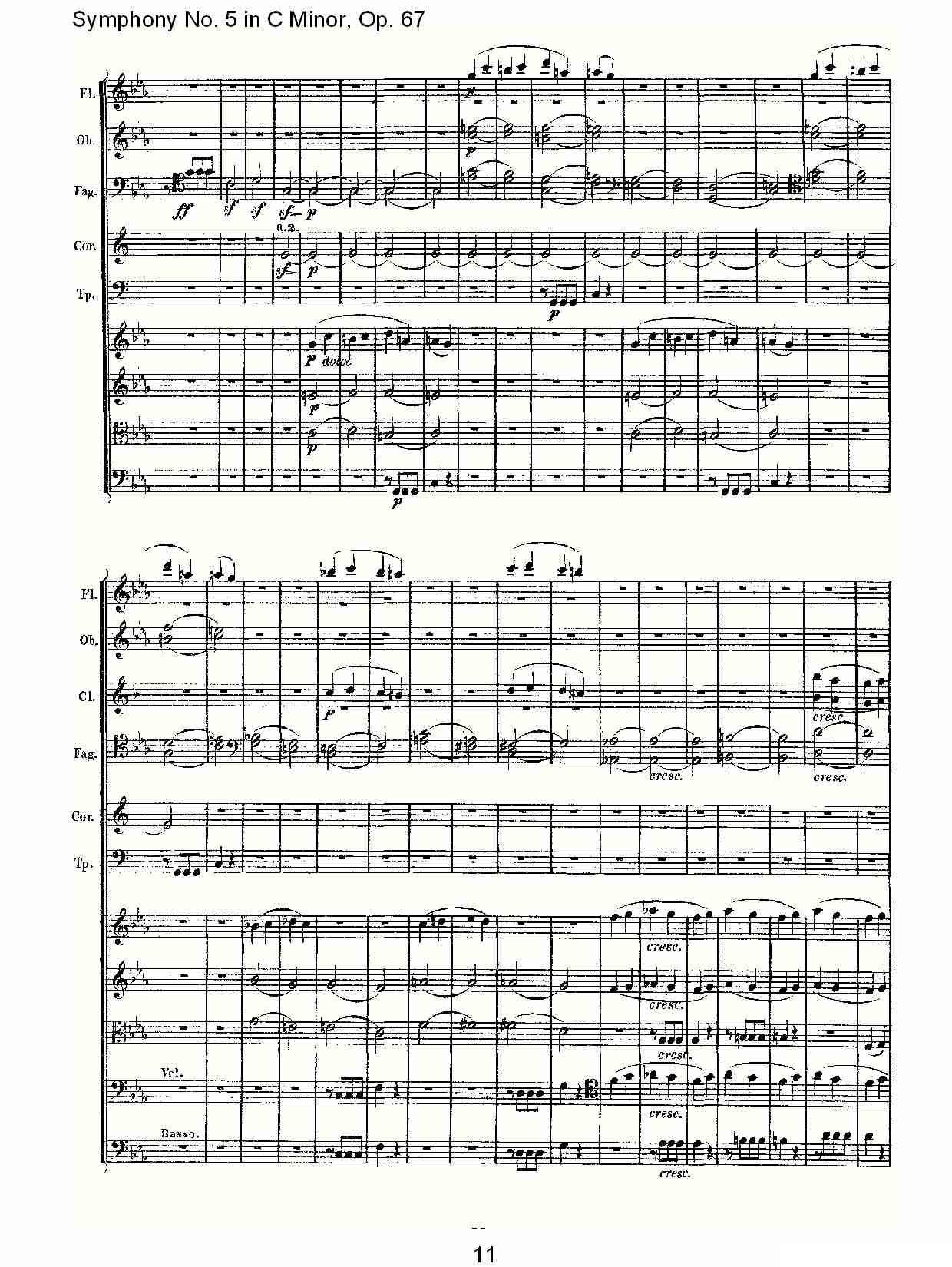 C小调第五交响曲 Op.67第一乐章其它曲谱（图11）