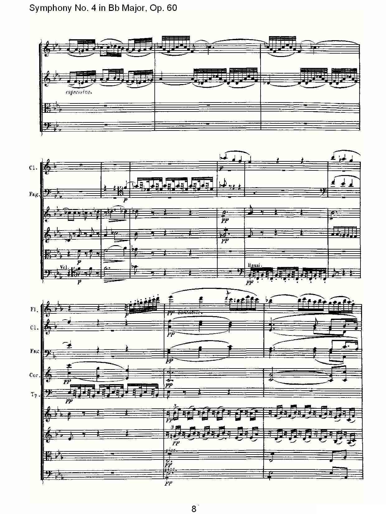 bB大调第四交响曲 Op.60第二乐章其它曲谱（图8）