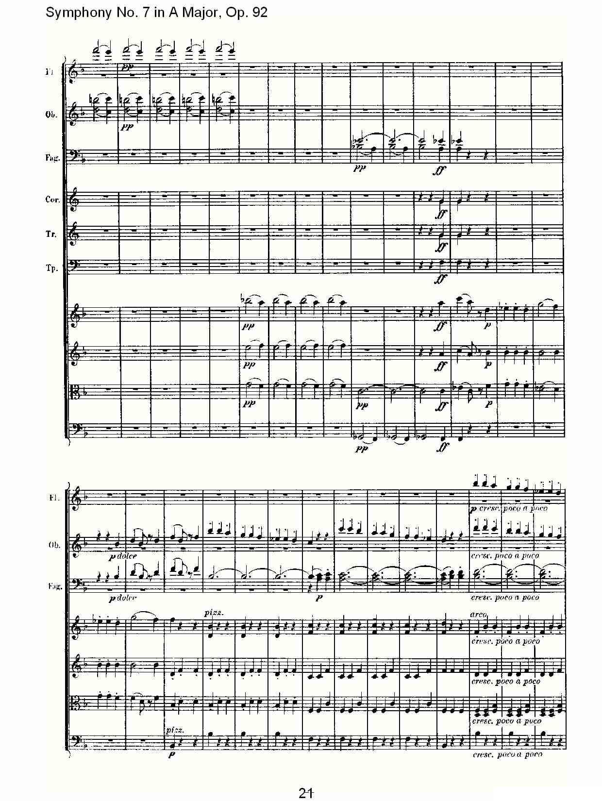 A大调第七交响曲 Op.92第三乐章其它曲谱（图20）