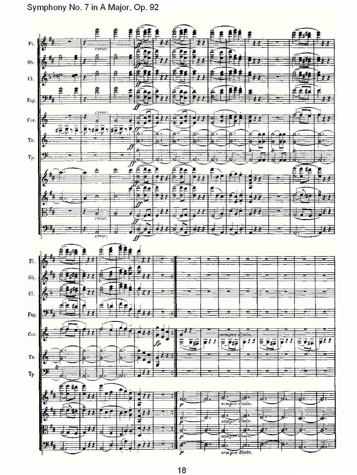 A大调第七交响曲 Op.92第三乐章其它曲谱（图18）