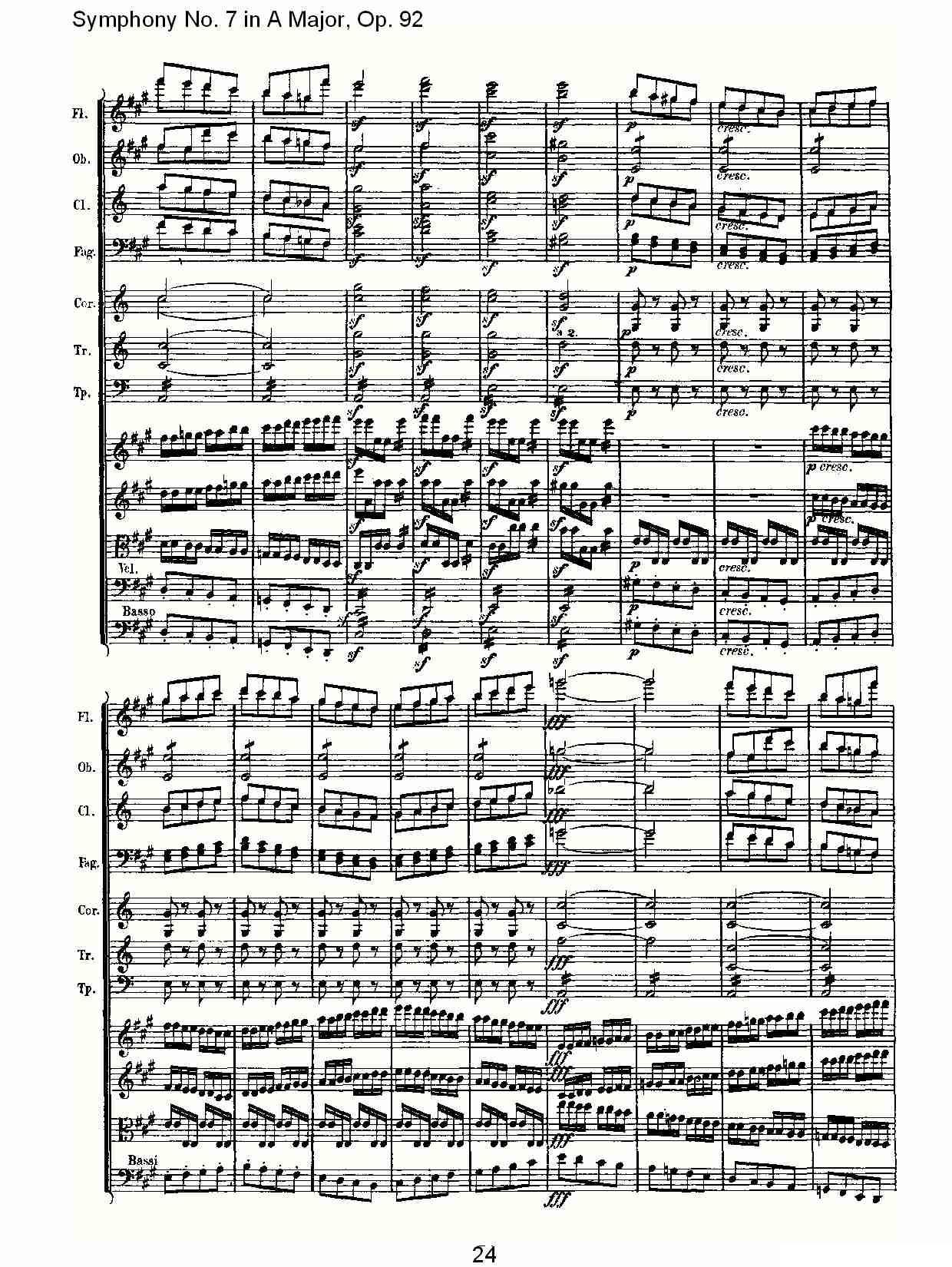 A大调第七交响曲 Op.92第四乐章其它曲谱（图24）