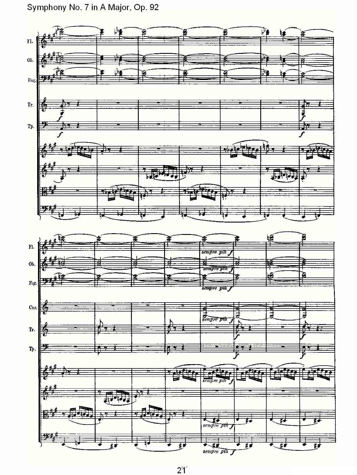 A大调第七交响曲 Op.92第四乐章其它曲谱（图21）