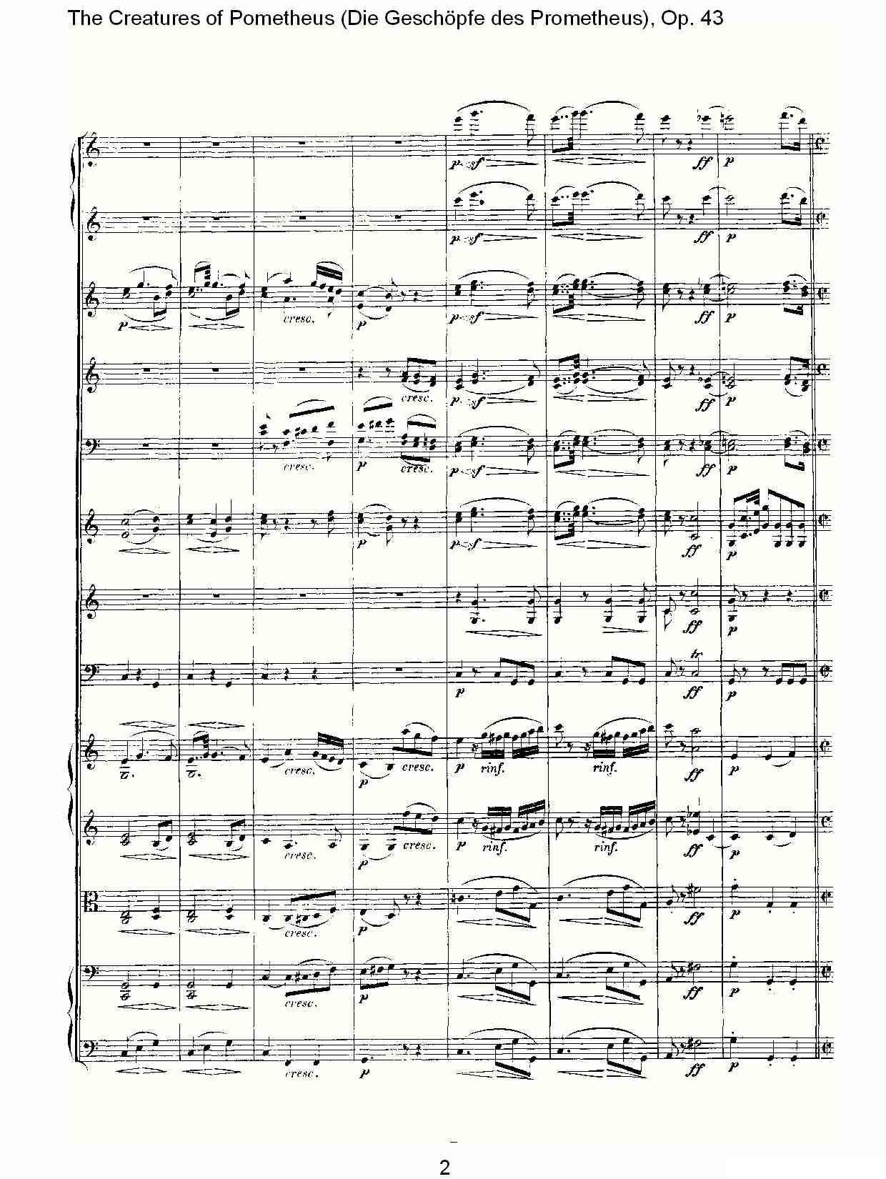 Die Gesch?pfe des Prometheus Op. 43其它曲谱（图2）