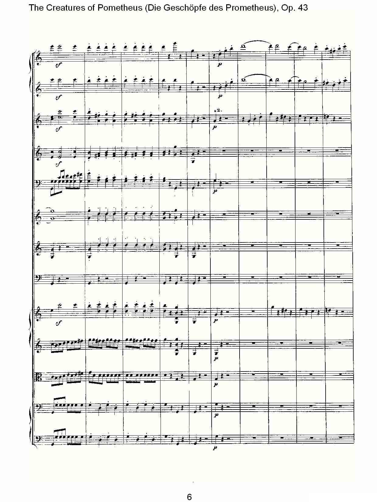 Die Gesch?pfe des Prometheus Op. 43其它曲谱（图6）