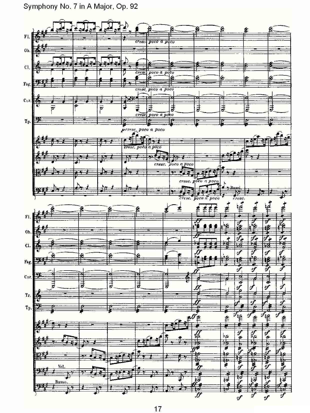 A大调第七交响曲 Op.92第四乐章其它曲谱（图17）