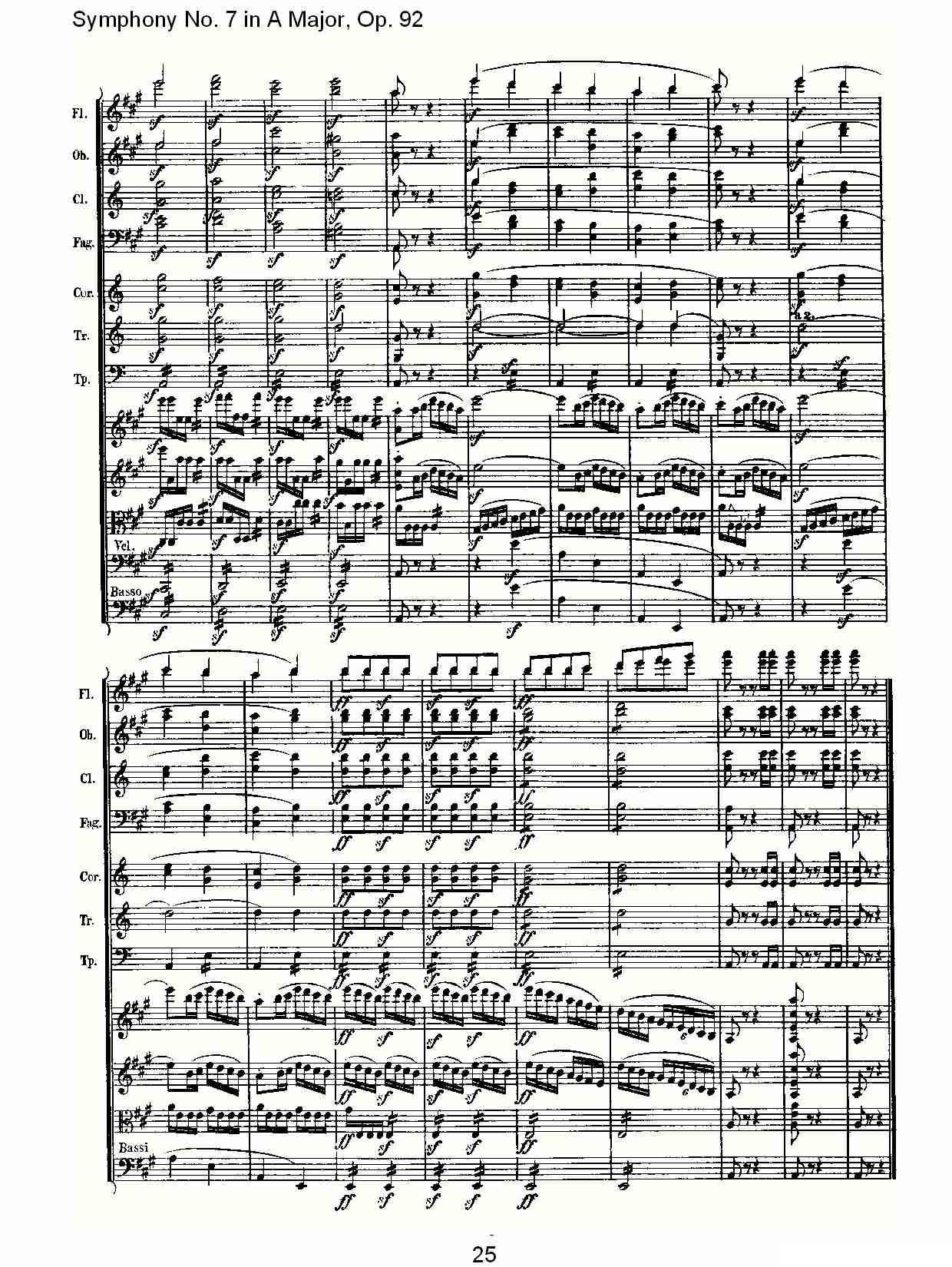 A大调第七交响曲 Op.92第四乐章其它曲谱（图25）