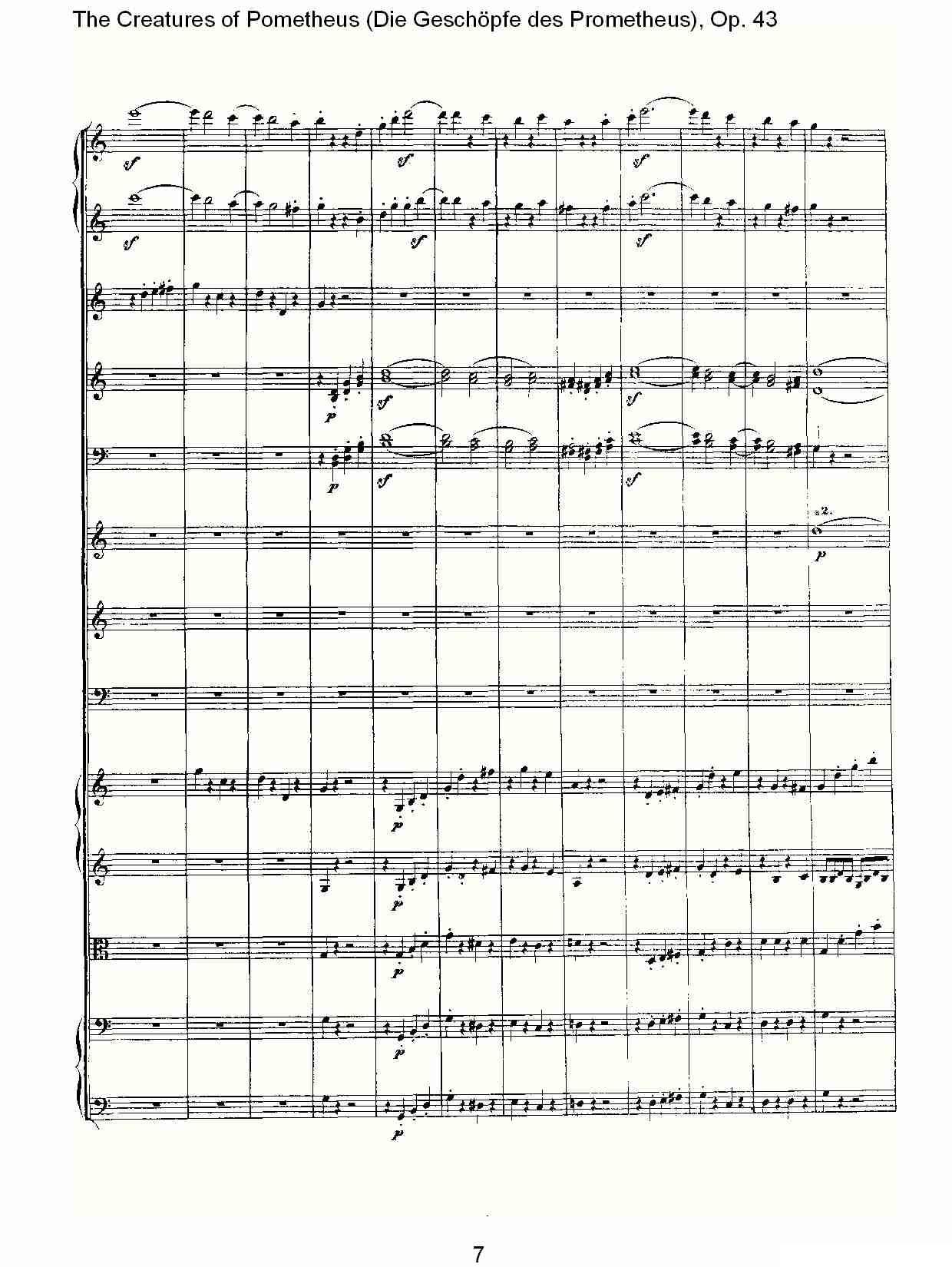 Die Gesch?pfe des Prometheus Op. 43其它曲谱（图7）