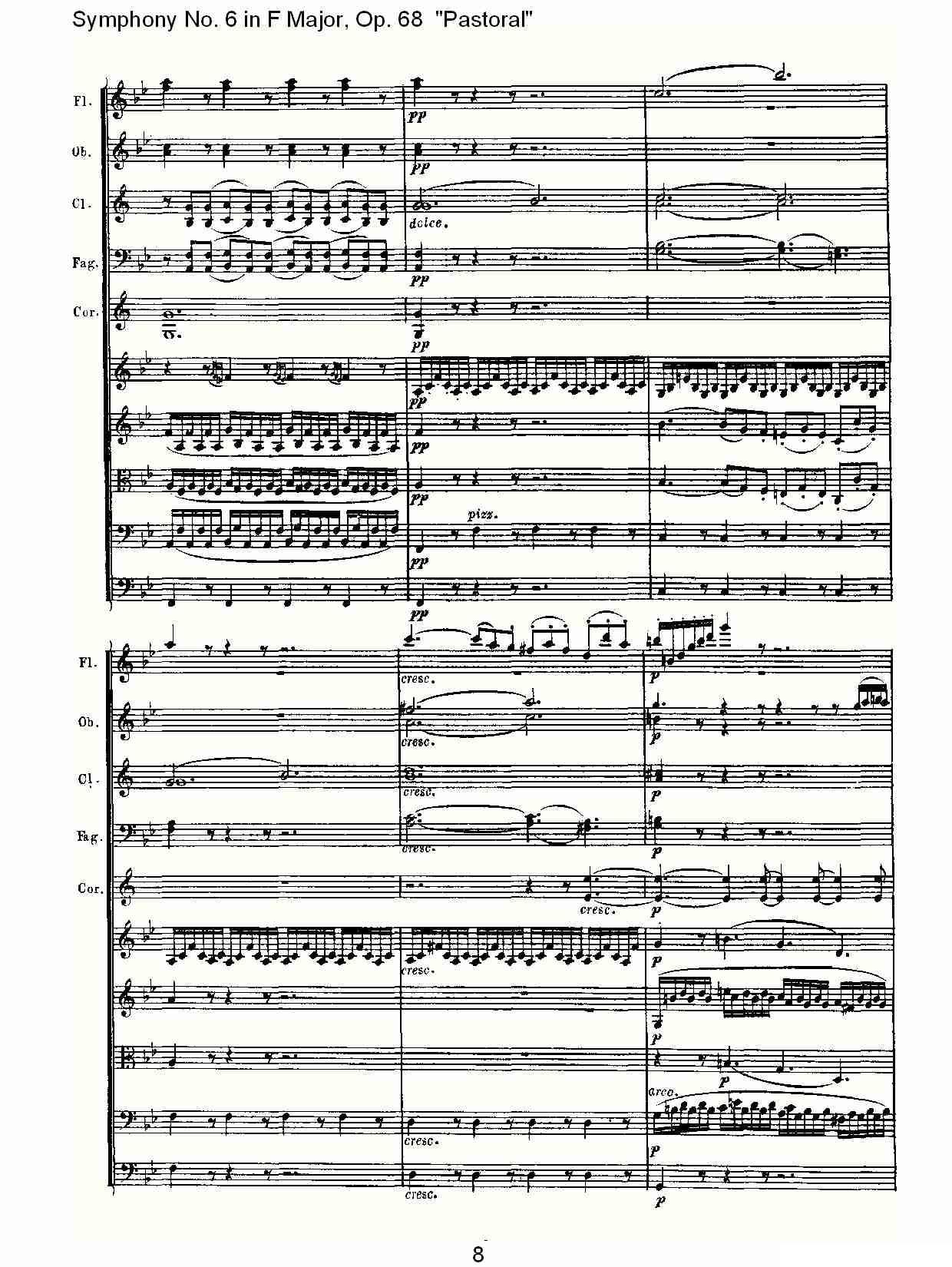 F大调第六交响曲 Op.68第二乐章其它曲谱（图9）