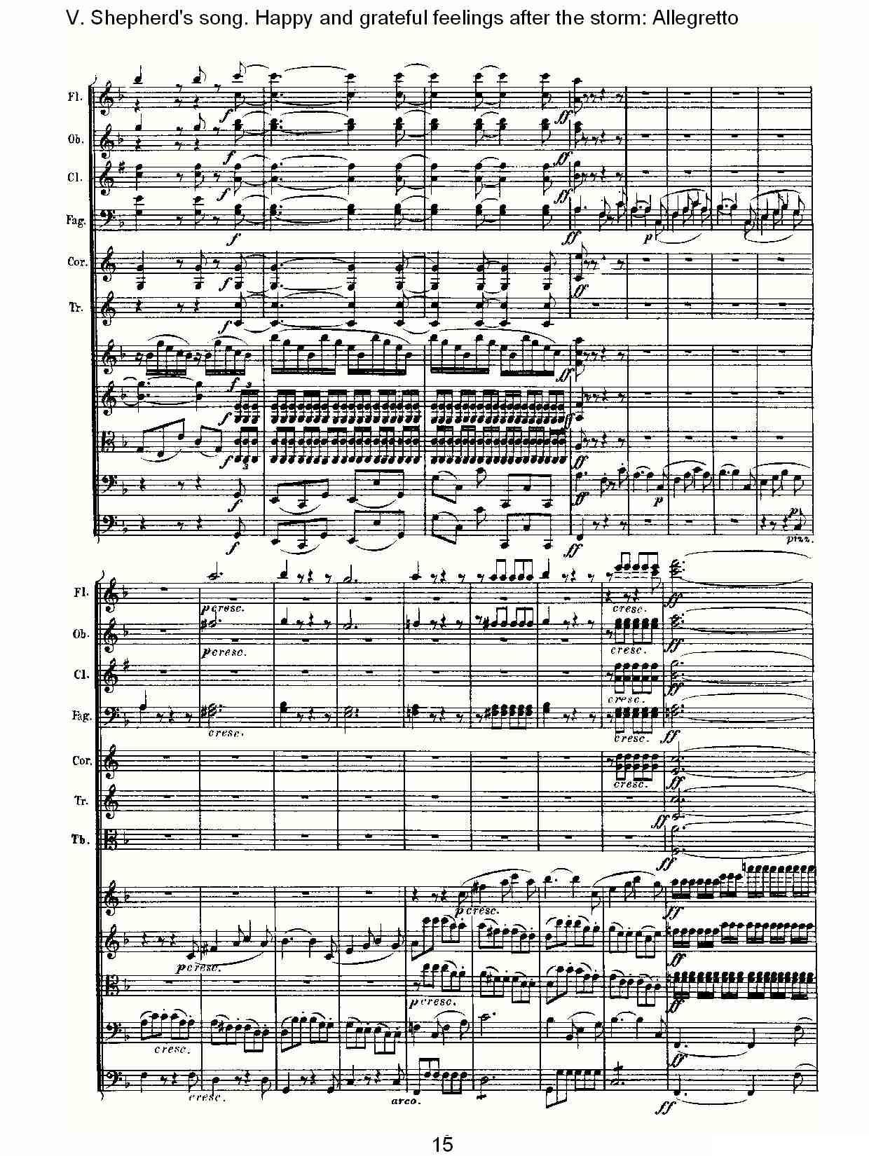 F大调第六交响曲 Op.68第五乐章（二）其它曲谱（图1）