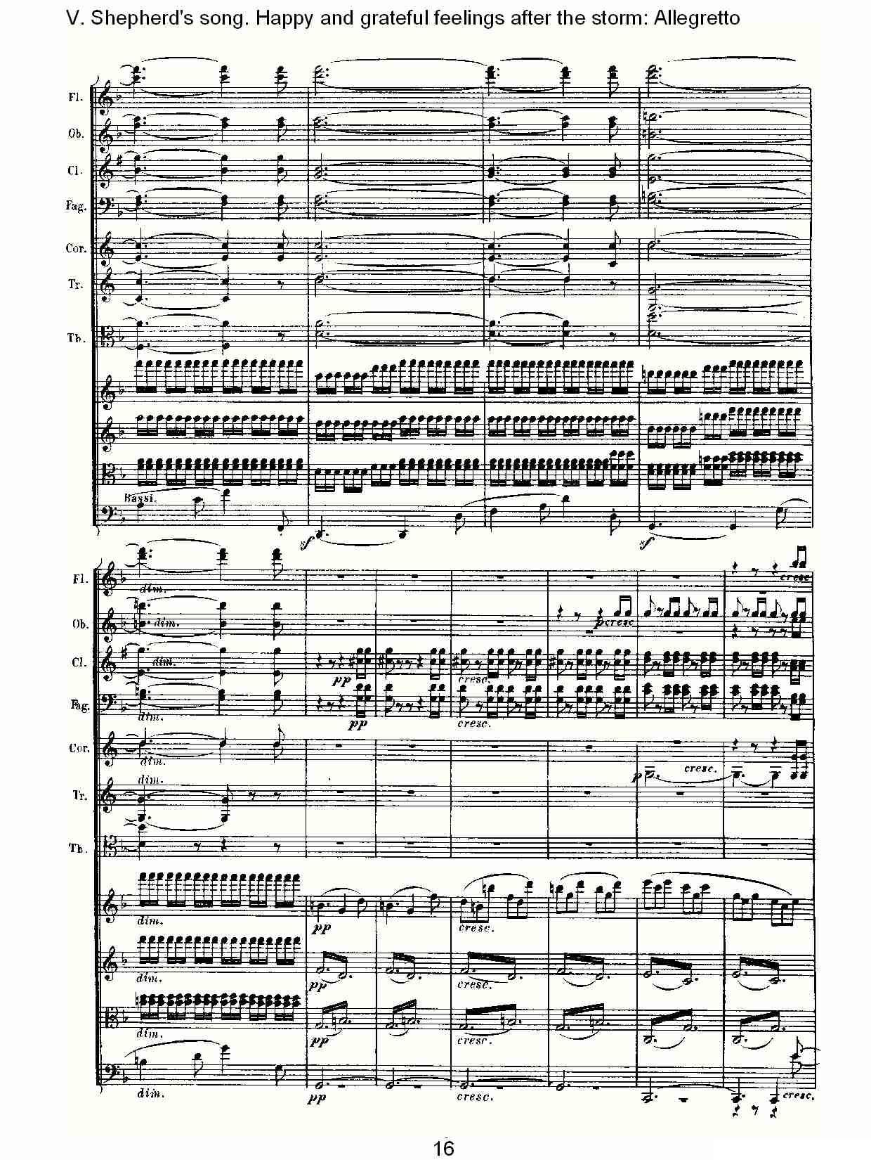 F大调第六交响曲 Op.68第五乐章（二）其它曲谱（图2）