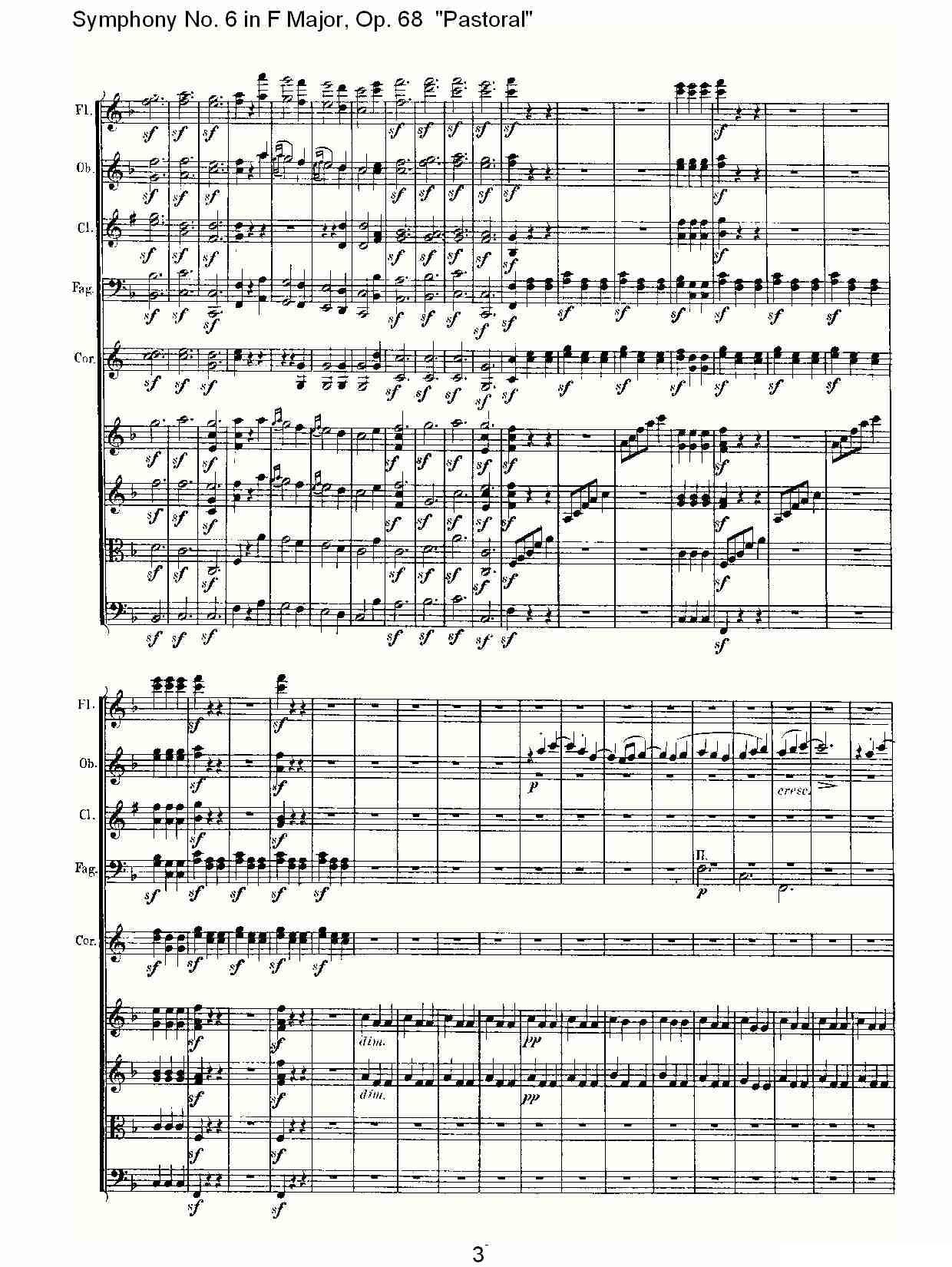 F大调第六交响曲 Op.68第三乐章其它曲谱（图3）