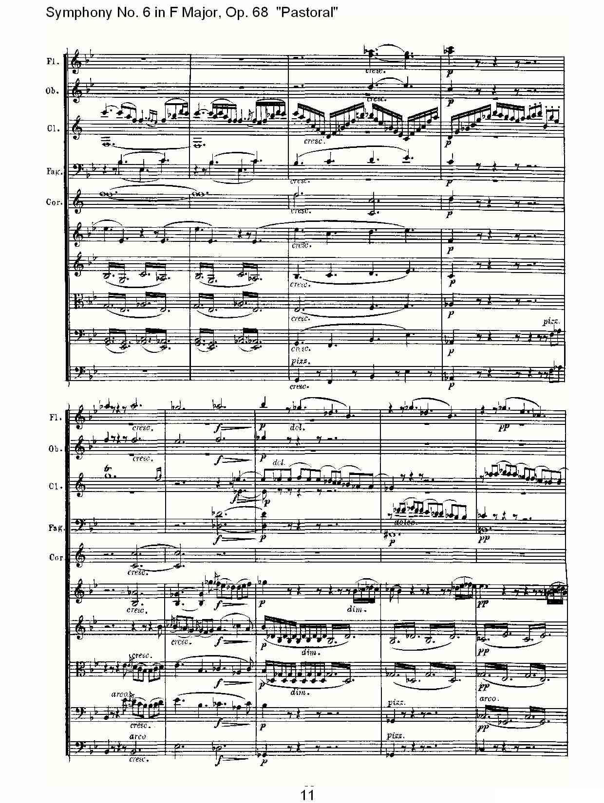 F大调第六交响曲 Op.68第二乐章其它曲谱（图12）