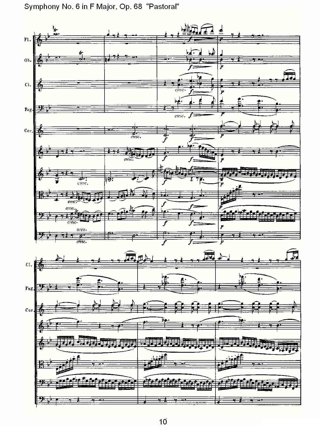 F大调第六交响曲 Op.68第二乐章其它曲谱（图11）