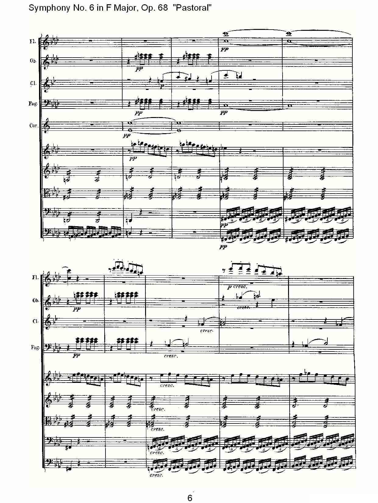 F大调第六交响曲 Op.68第四乐章其它曲谱（图6）
