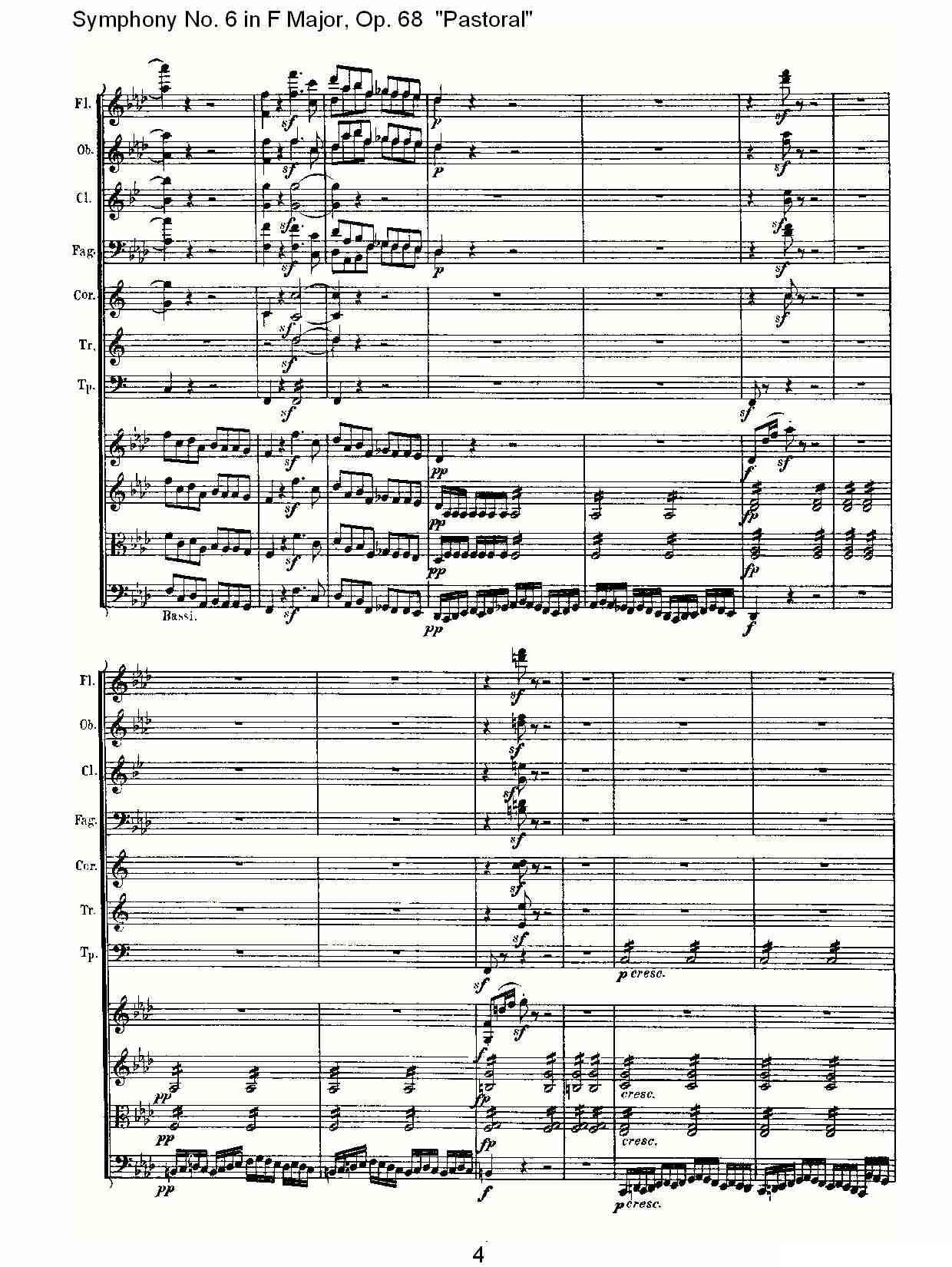 F大调第六交响曲 Op.68第四乐章其它曲谱（图4）