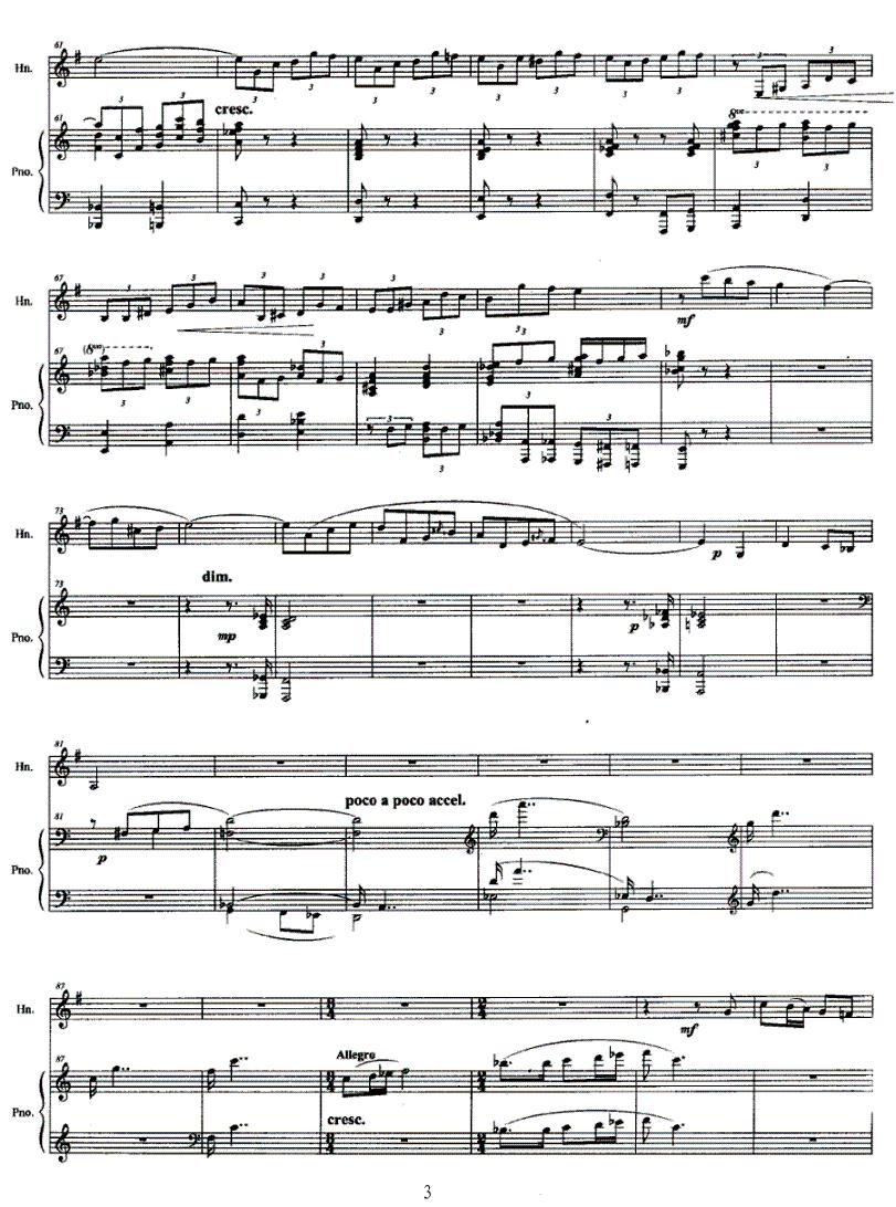圆号与钢琴叙事曲其它曲谱（图3）