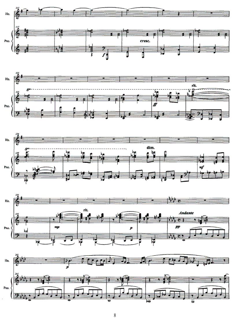 圆号与钢琴叙事曲其它曲谱（图8）
