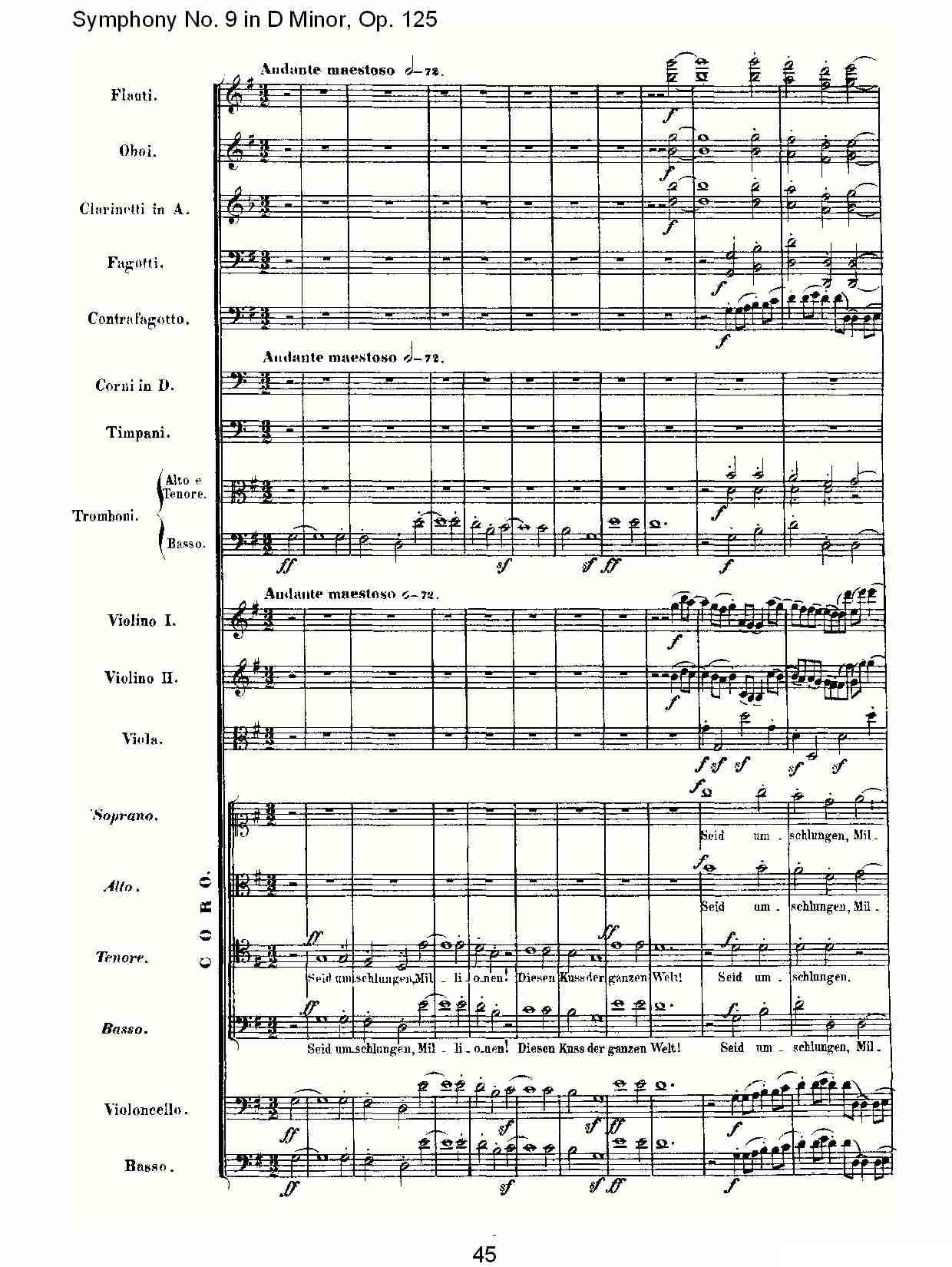 D小调第九交响曲 Op.125第四乐章（二）其它曲谱（图15）