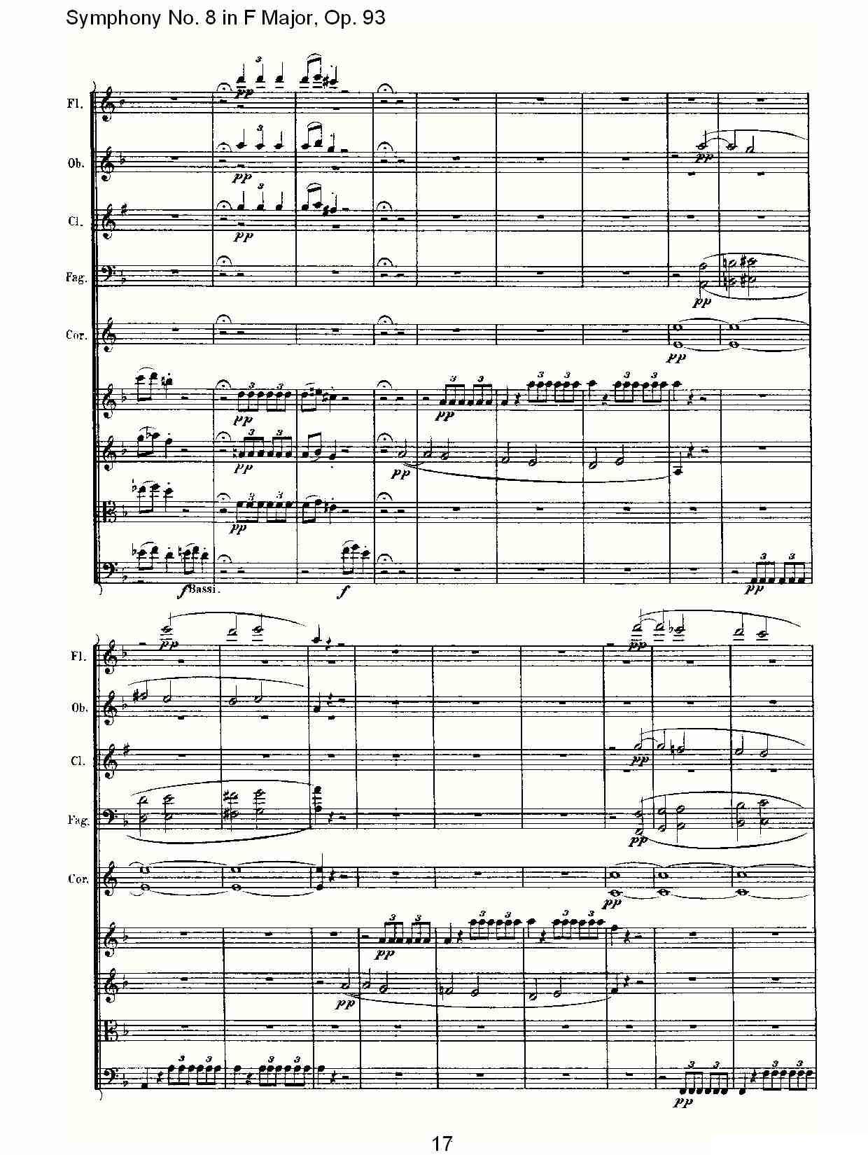 F大调第八交响曲 Op.93第四乐章其它曲谱（图17）