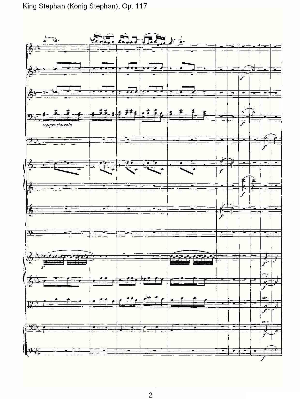 King Stephan（Konig Stephan)，Op.11）其它曲谱（图2）