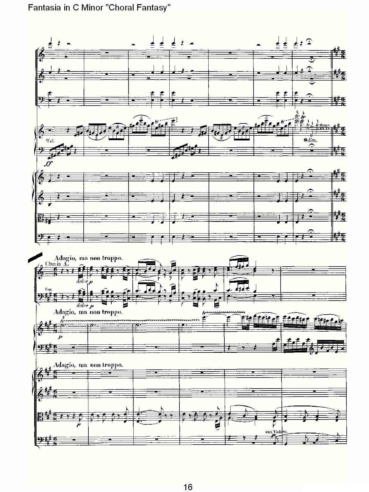 C小调幻想曲“幻想合奏”第二乐章其它曲谱（图16）