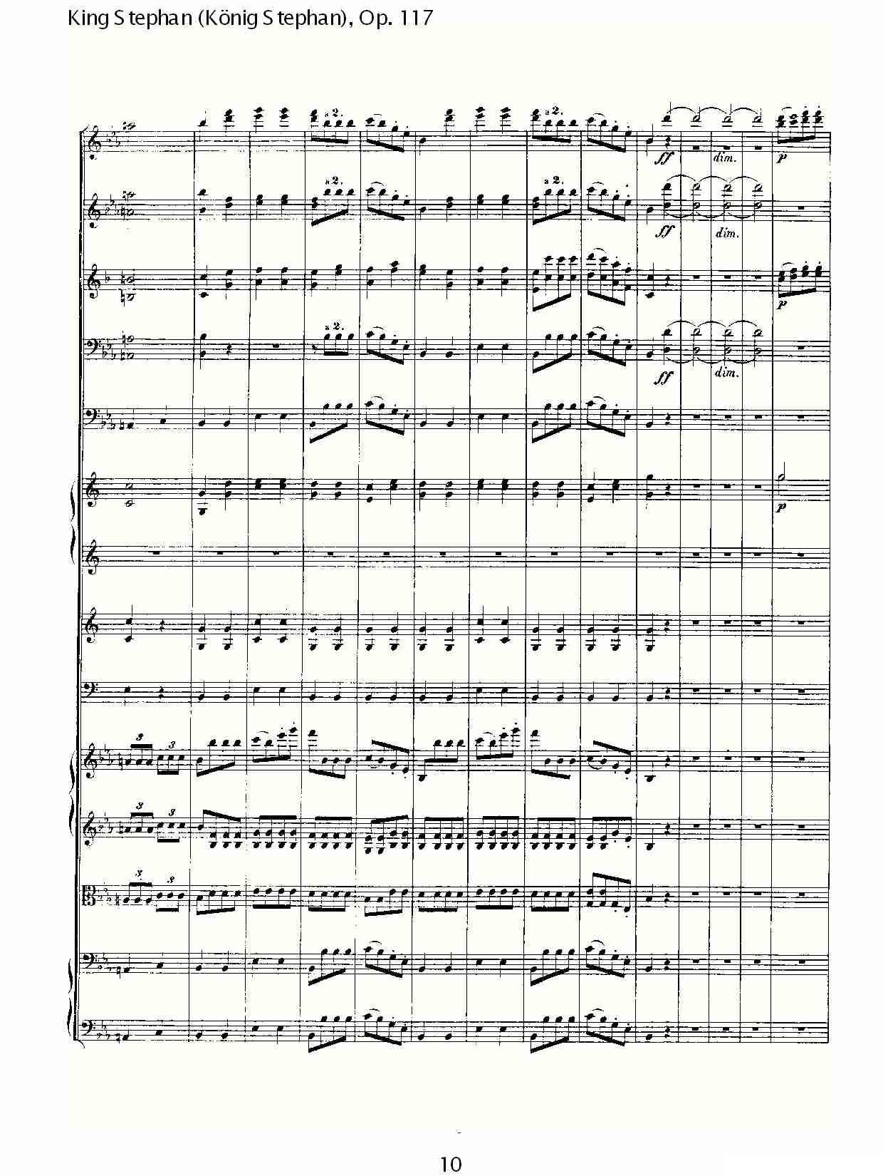 King Stephan（Konig Stephan)，Op.11）其它曲谱（图10）