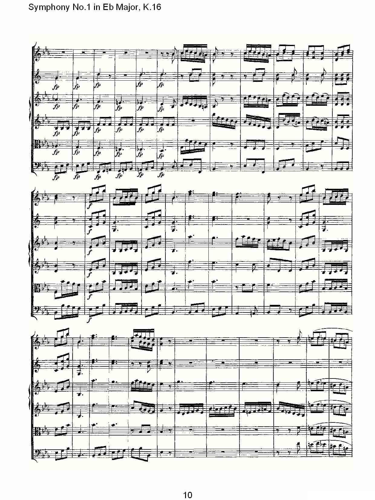 Symphony No.1 in Eb Major，K.16（Eb大调第一交响曲K.16）其它曲谱（图10）