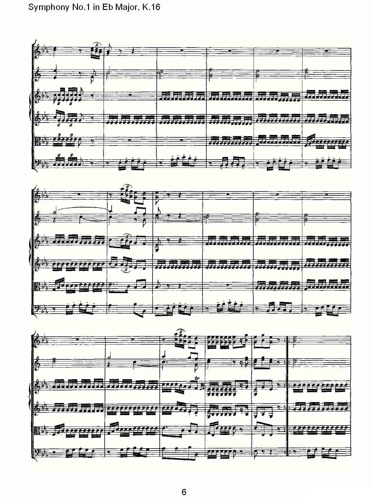 Symphony No.1 in Eb Major，K.16（Eb大调第一交响曲K.16）其它曲谱（图6）