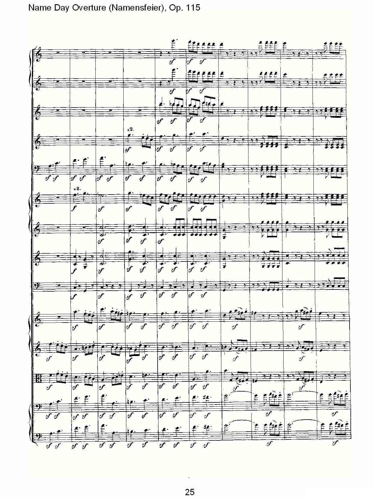 Name Day Overture（Namensfeier)，Op.11）其它曲谱（图25）
