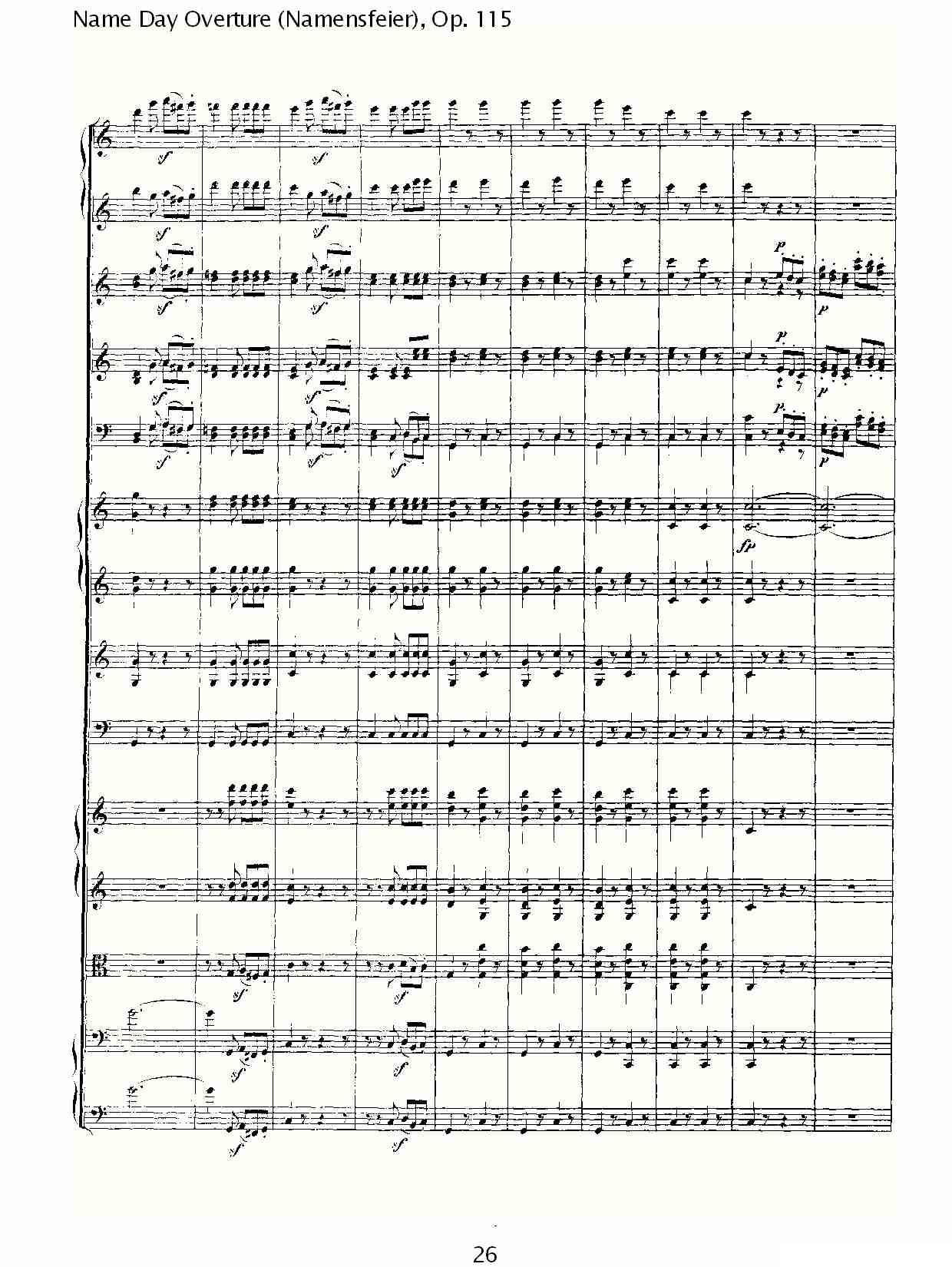 Name Day Overture（Namensfeier)，Op.11）其它曲谱（图26）