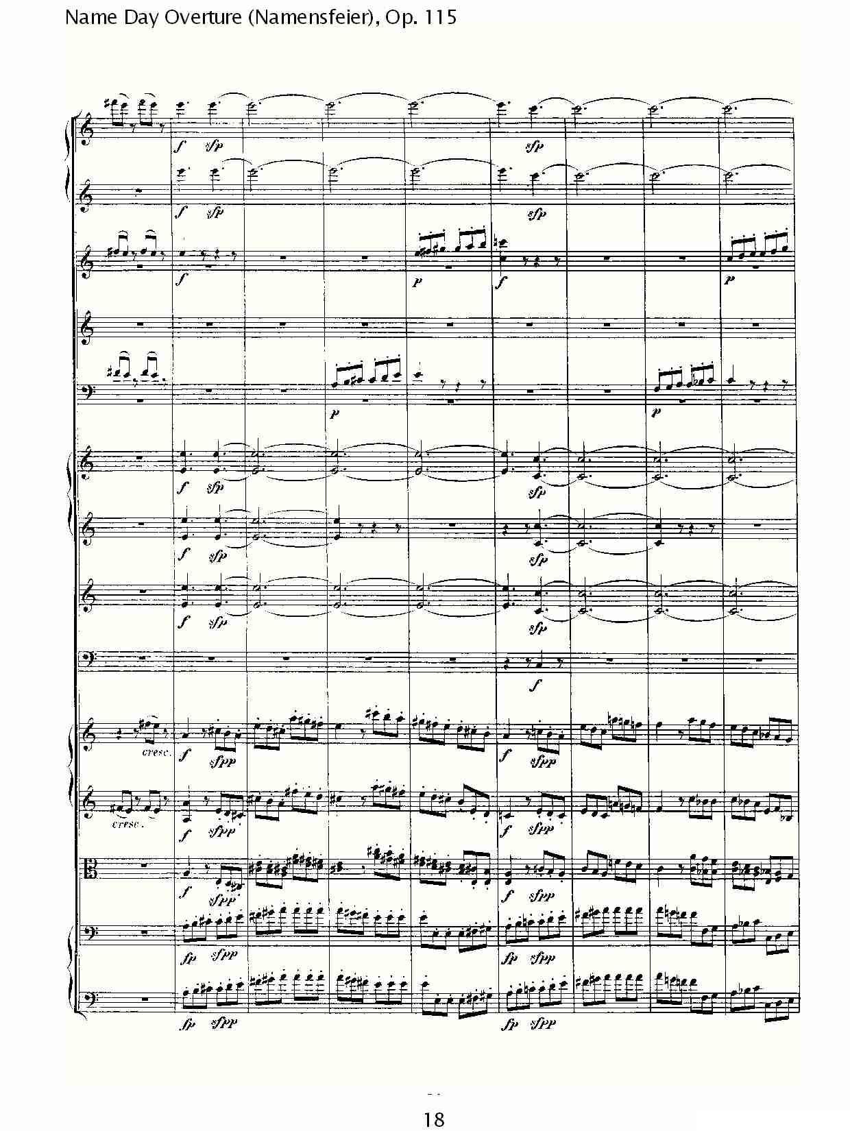 Name Day Overture（Namensfeier)，Op.11）其它曲谱（图18）