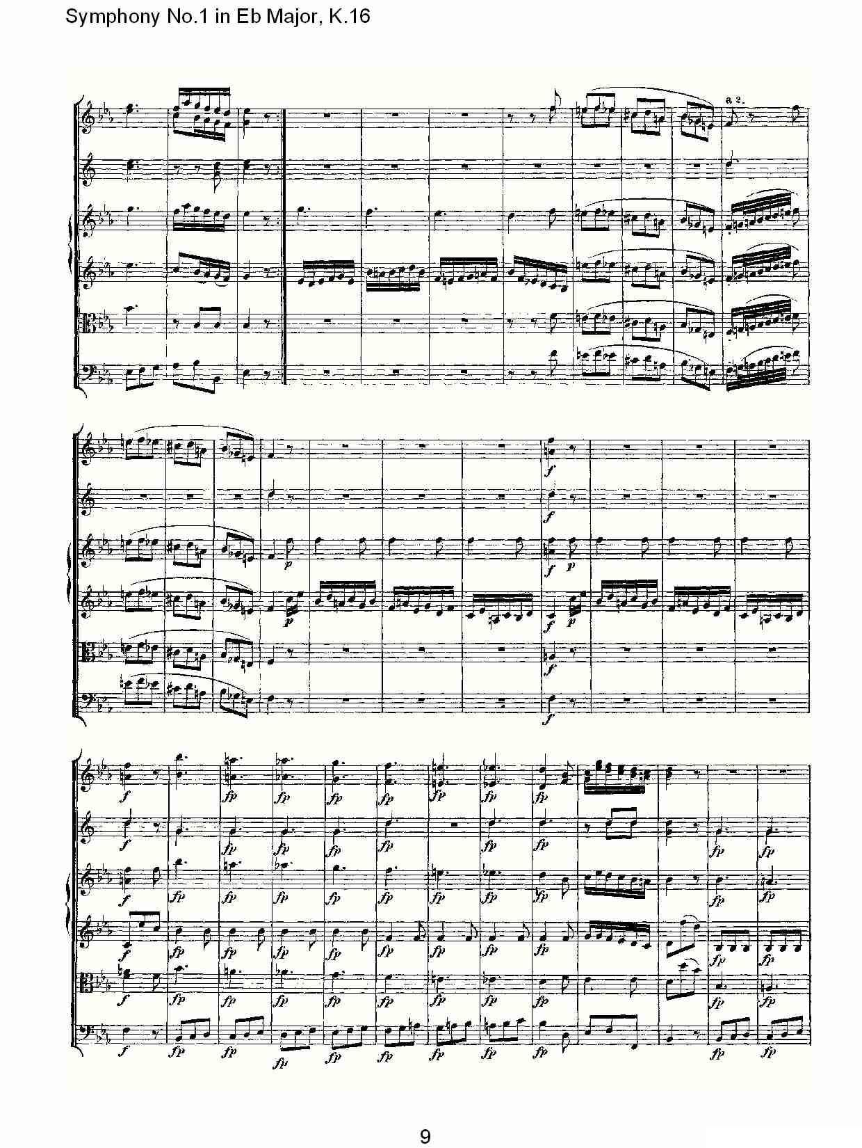 Symphony No.1 in Eb Major，K.16（Eb大调第一交响曲K.16）其它曲谱（图9）