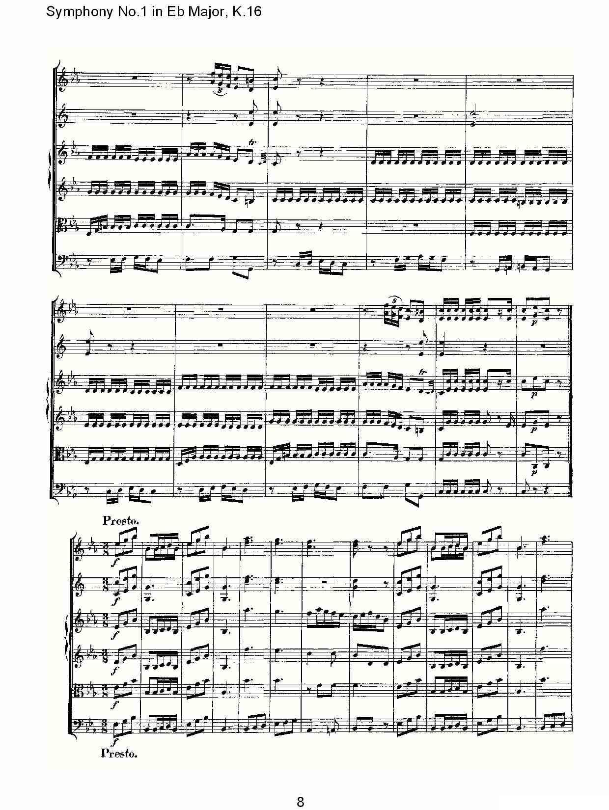 Symphony No.1 in Eb Major，K.16（Eb大调第一交响曲K.16）其它曲谱（图8）