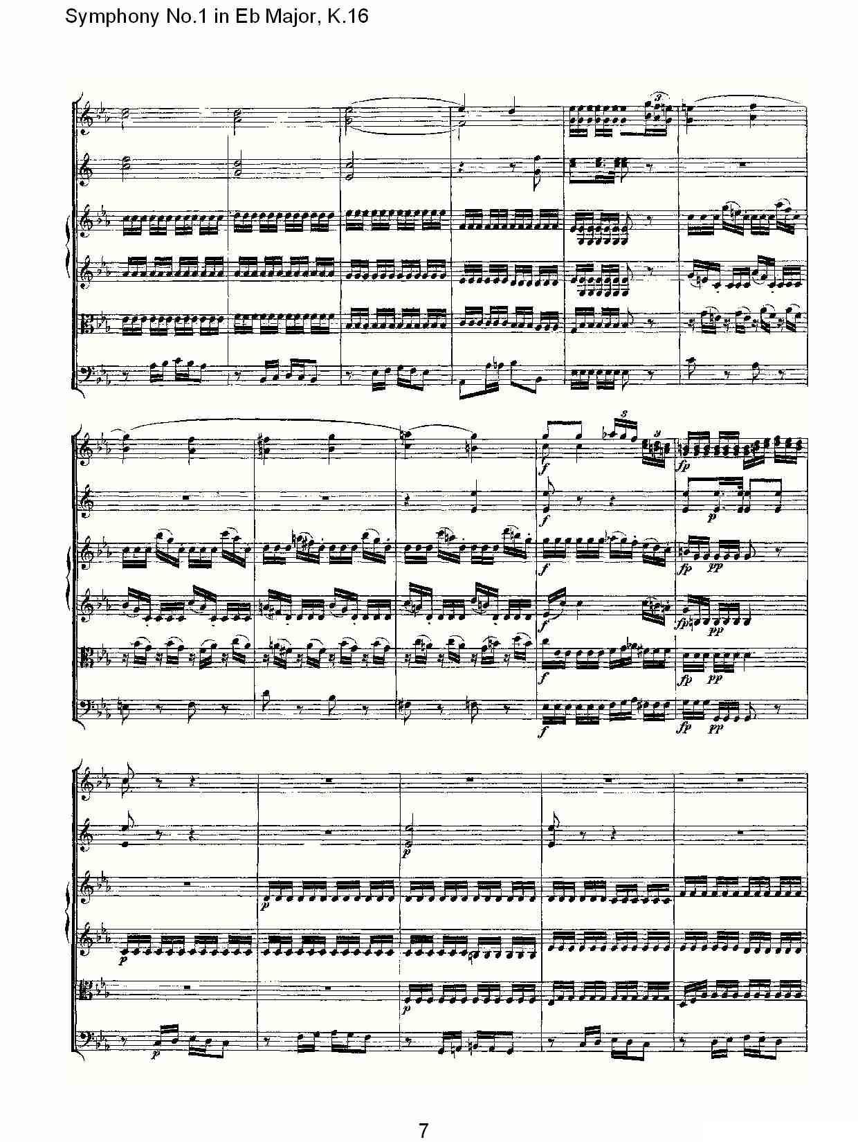 Symphony No.1 in Eb Major，K.16（Eb大调第一交响曲K.16）其它曲谱（图7）