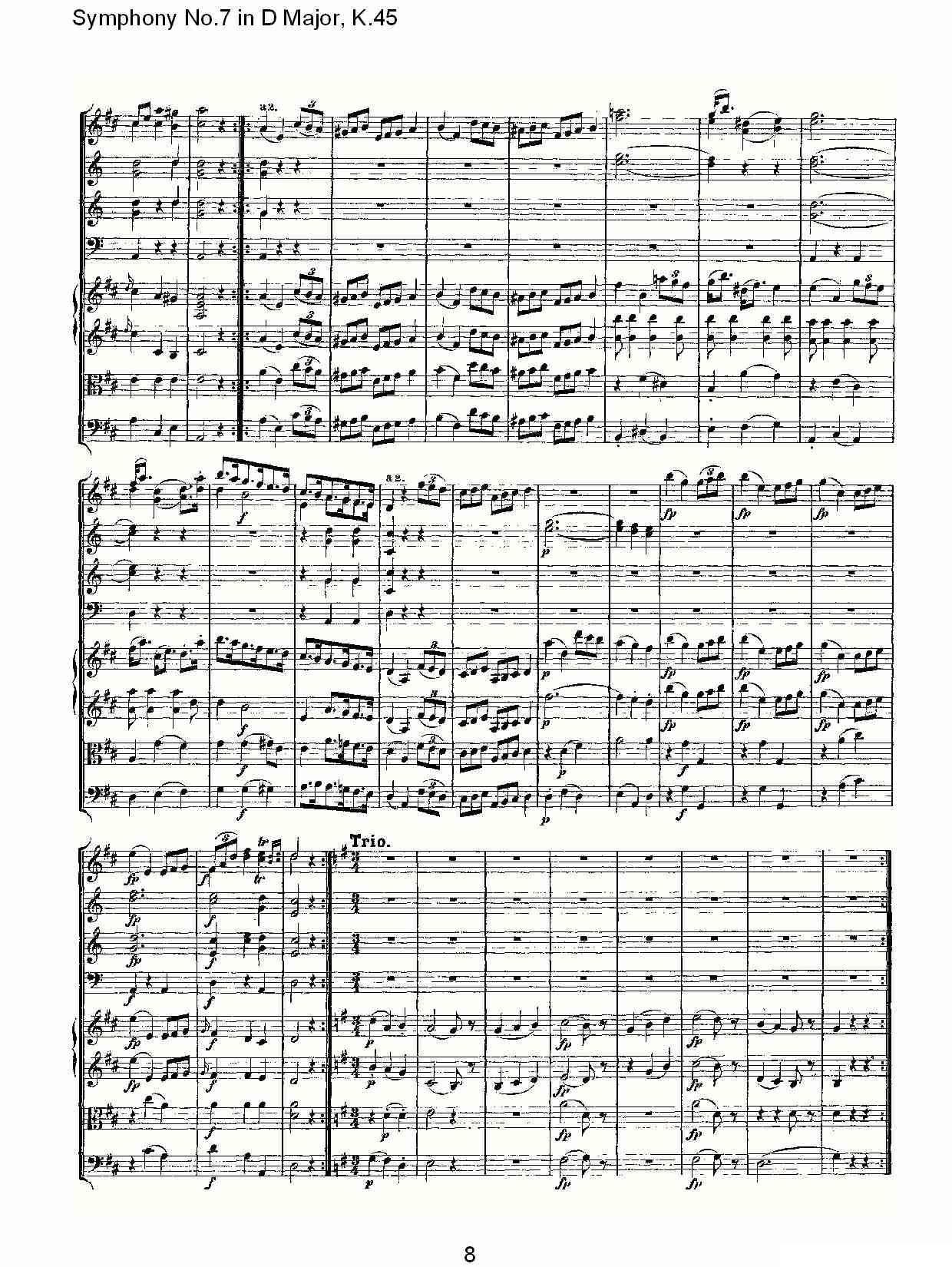 Symphony No.7 in D Major, K.45（D大调第七交响曲K.45）其它曲谱（图8）
