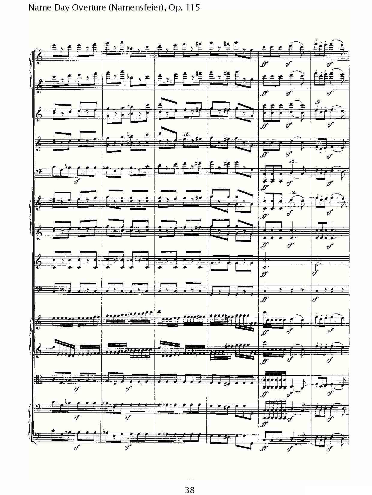 Name Day Overture（Namensfeier)，Op.11）其它曲谱（图38）