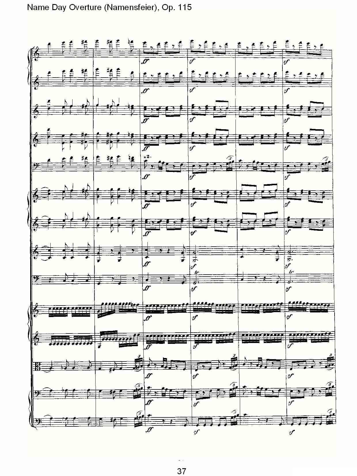 Name Day Overture（Namensfeier)，Op.11）其它曲谱（图37）
