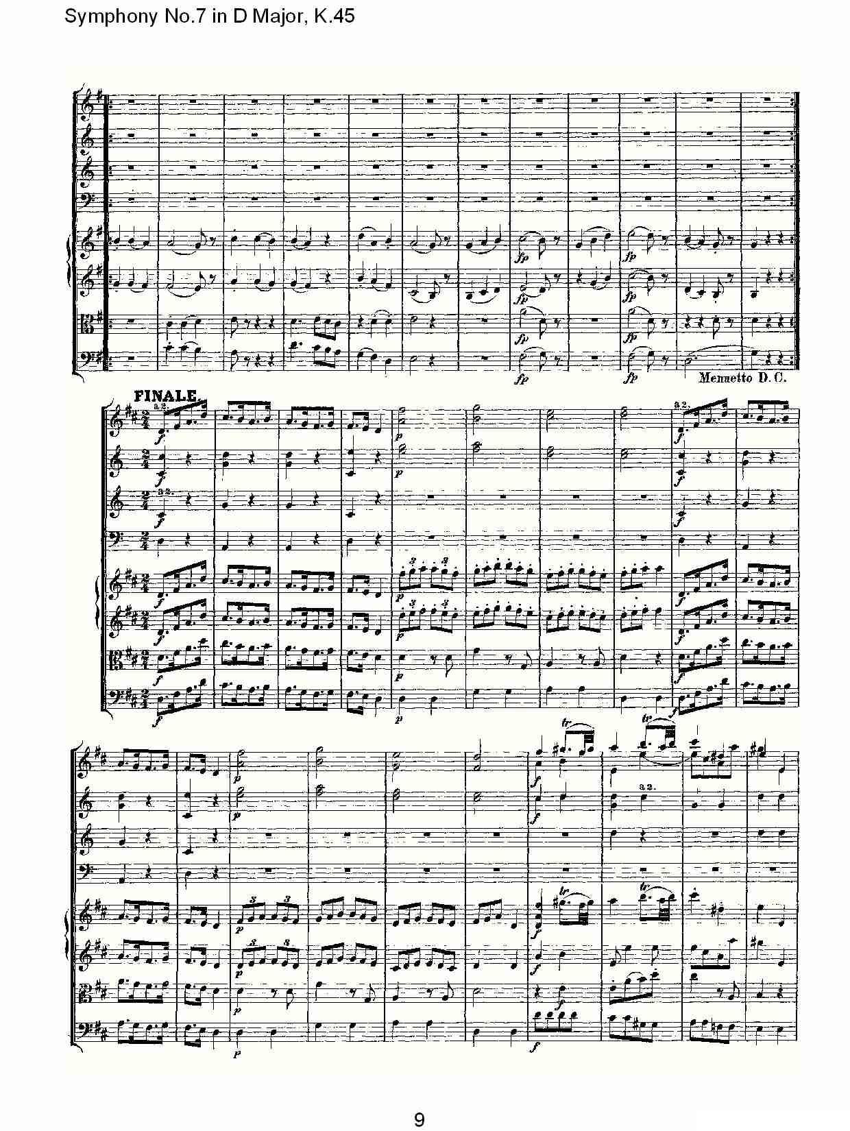Symphony No.7 in D Major, K.45（D大调第七交响曲K.45）其它曲谱（图9）