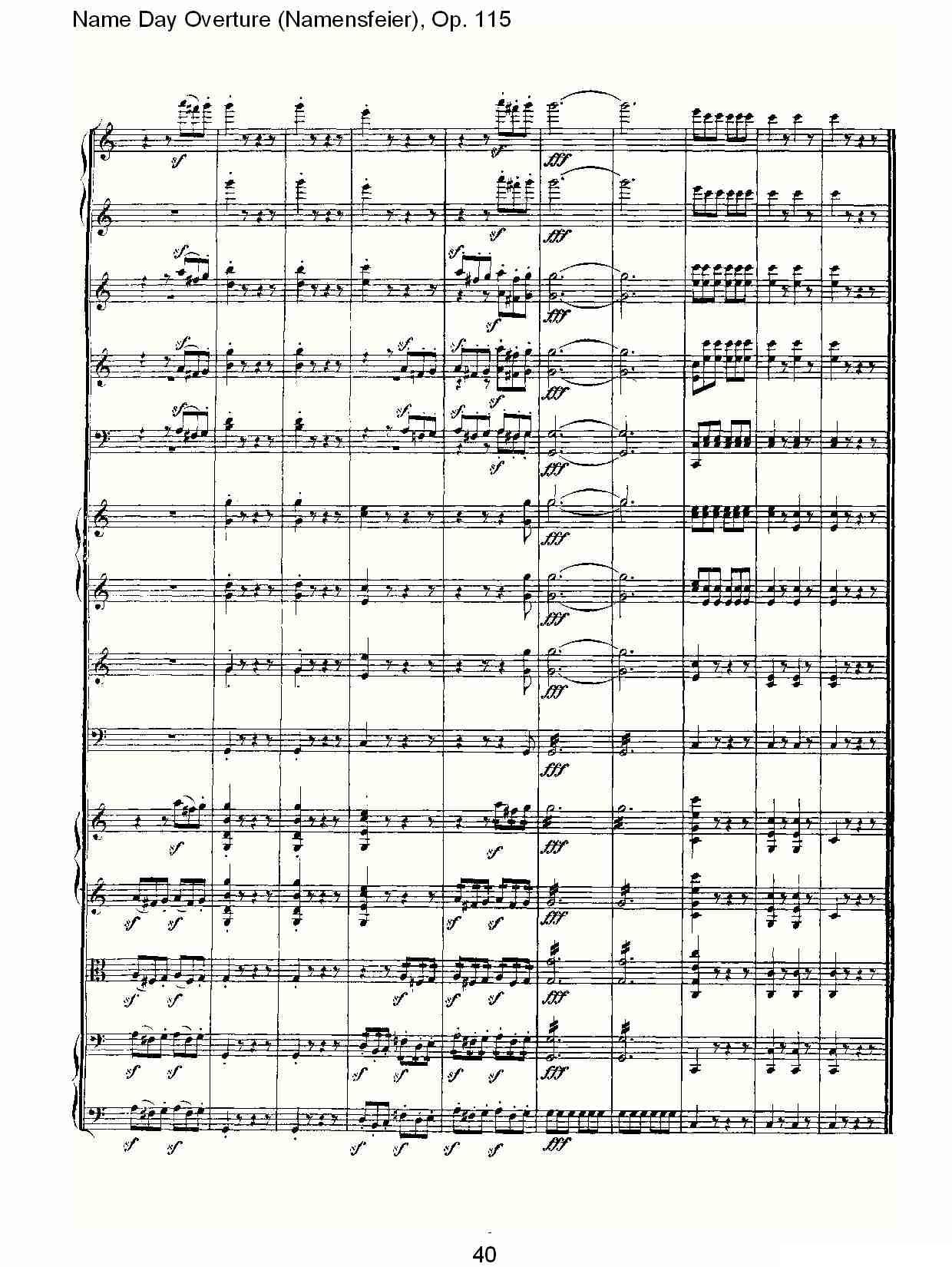 Name Day Overture（Namensfeier)，Op.11）其它曲谱（图40）