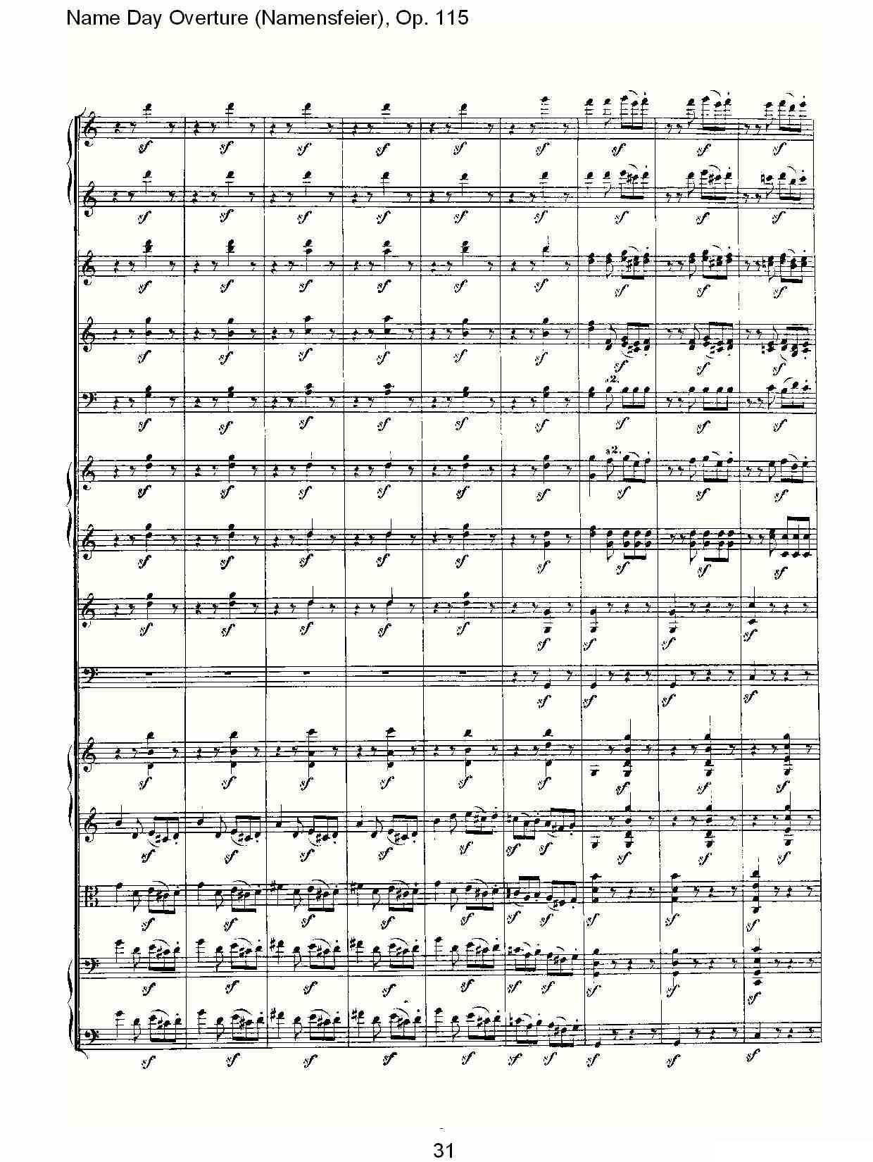 Name Day Overture（Namensfeier)，Op.11）其它曲谱（图31）